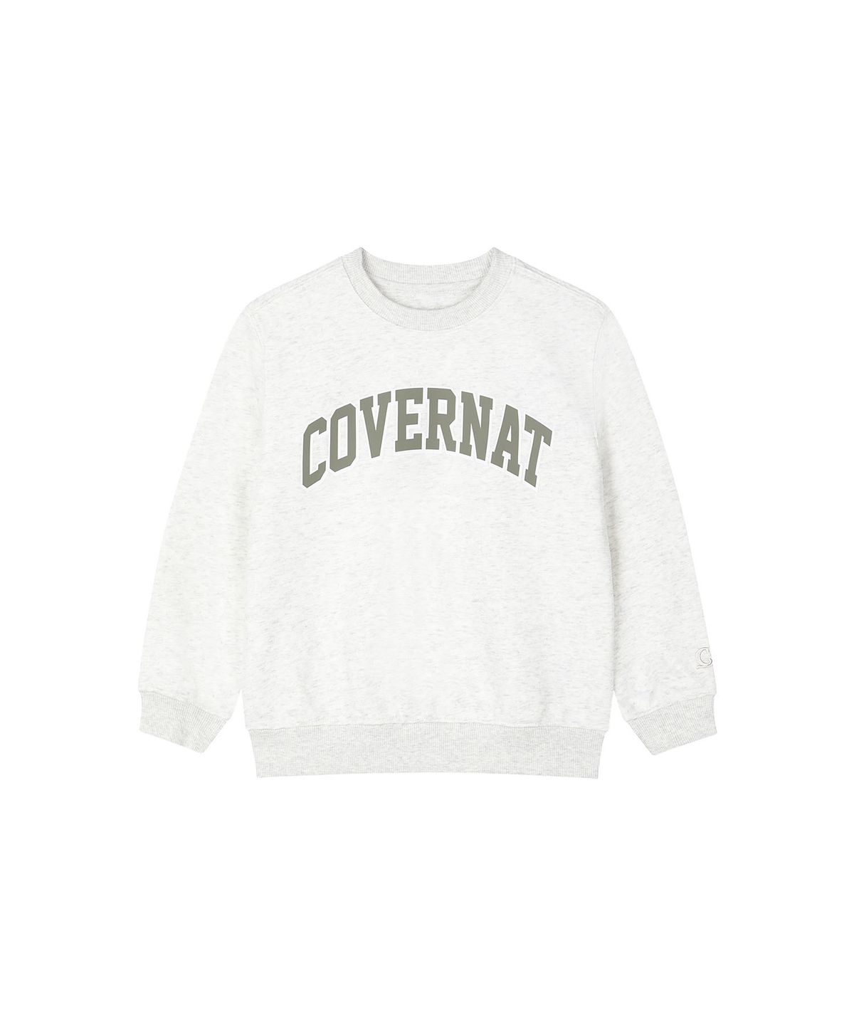 커버낫 키즈(COVERNAT KIDS) 아치로고 레귤러핏 스웻셔츠 오트밀 CK2603CR34OT