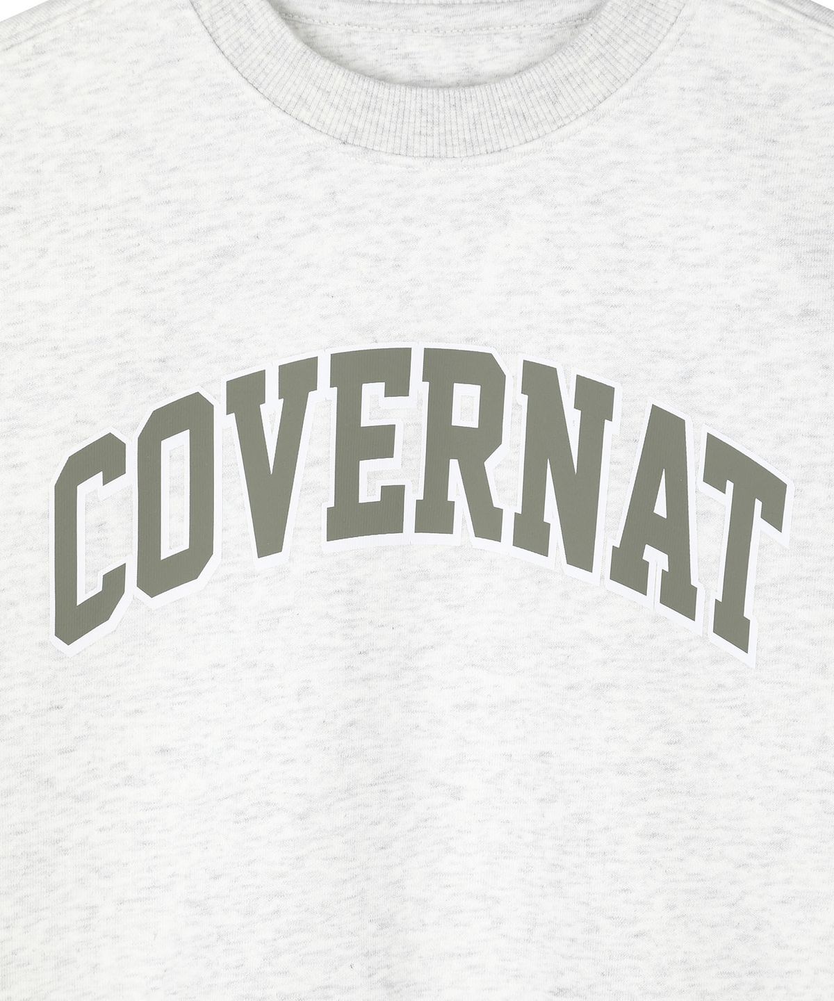 커버낫 키즈(COVERNAT KIDS) 아치로고 레귤러핏 스웻셔츠 오트밀 CK2603CR34OT