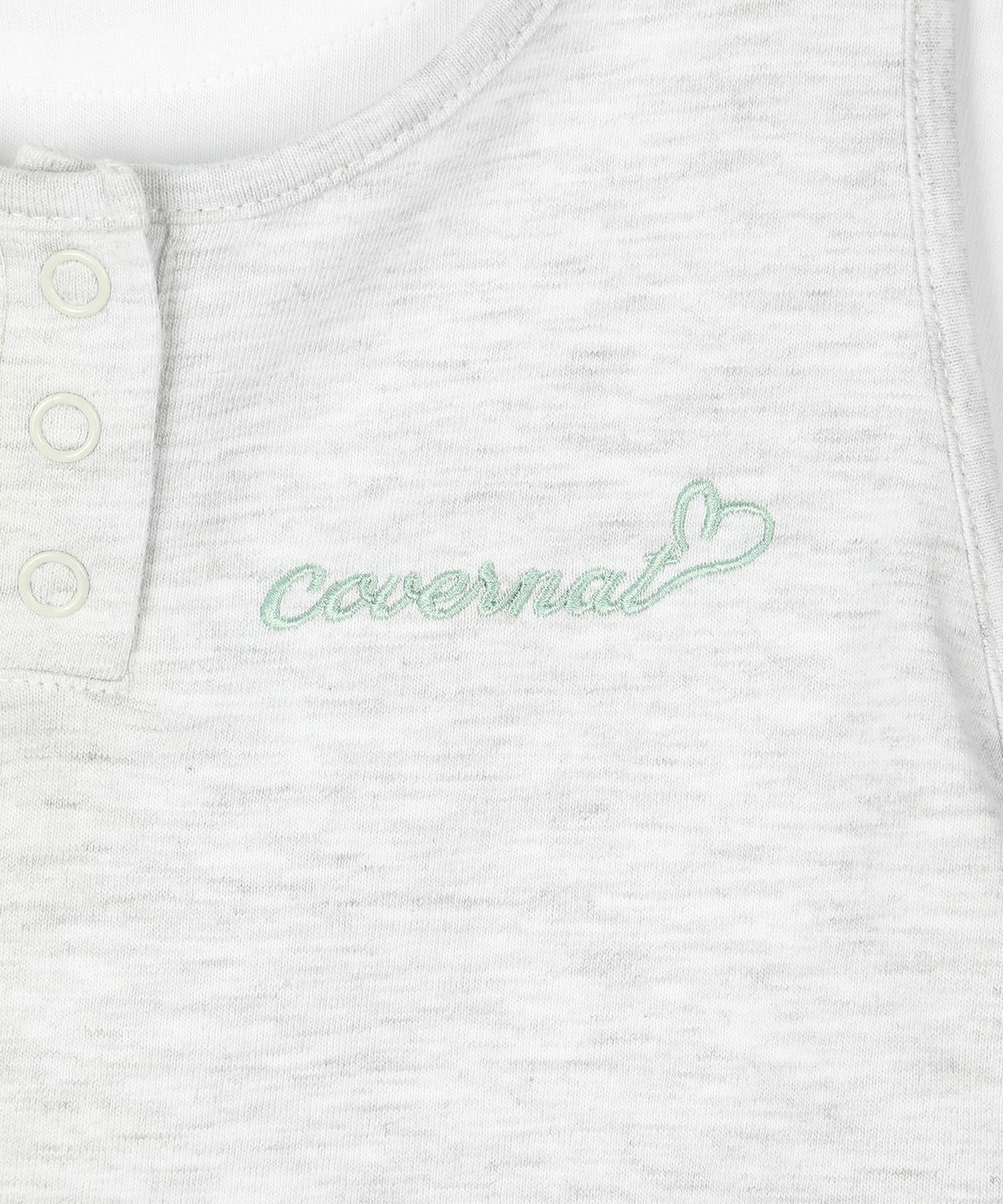 커버낫 키즈(COVERNAT KIDS) 레이어드 2in1 셔링 롱슬리브 헤더그레이 CK2603LT62HG