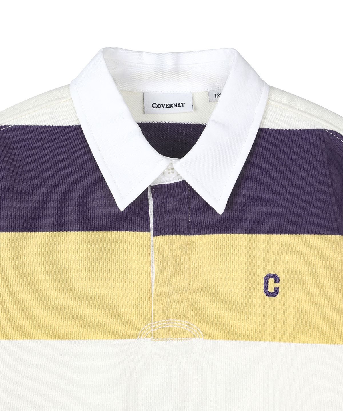 커버낫 키즈(COVERNAT KIDS) 멀티 스트라이프 럭비 스웻셔츠 퍼플 CK2603LT32PU