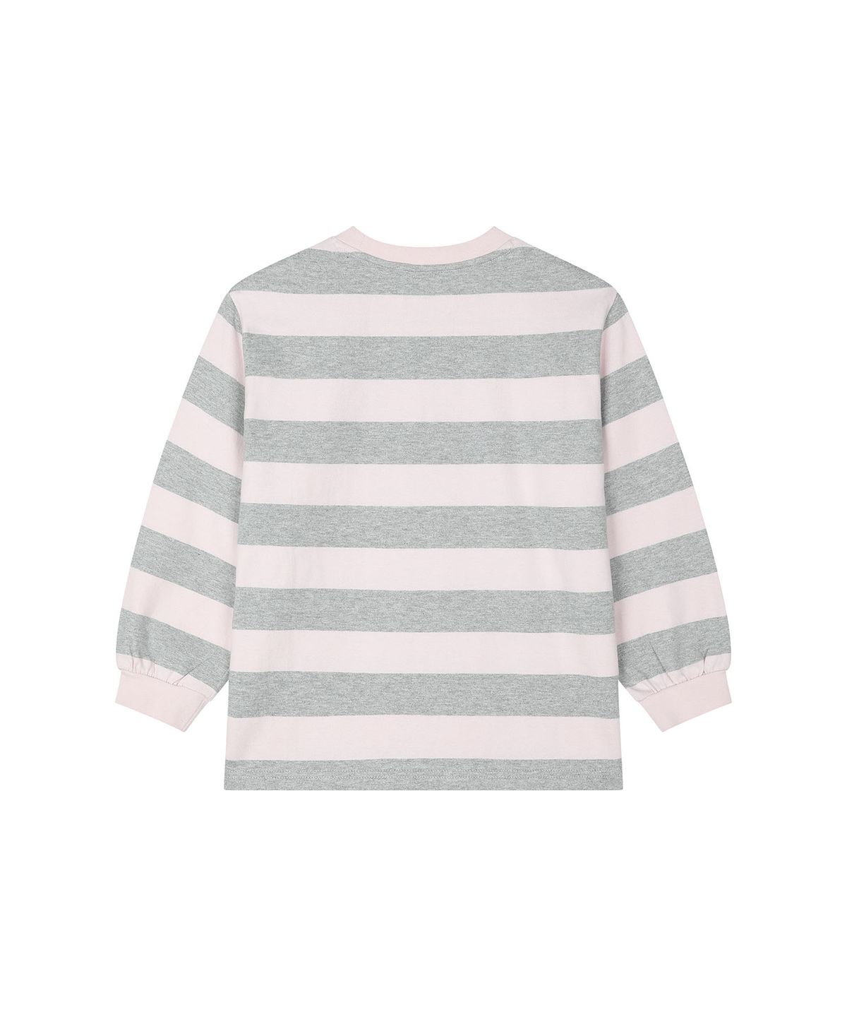 커버낫 키즈(COVERNAT KIDS) 워드마크 스트라이프 레귤러핏 티셔츠 핑크 CK2603LT14PI