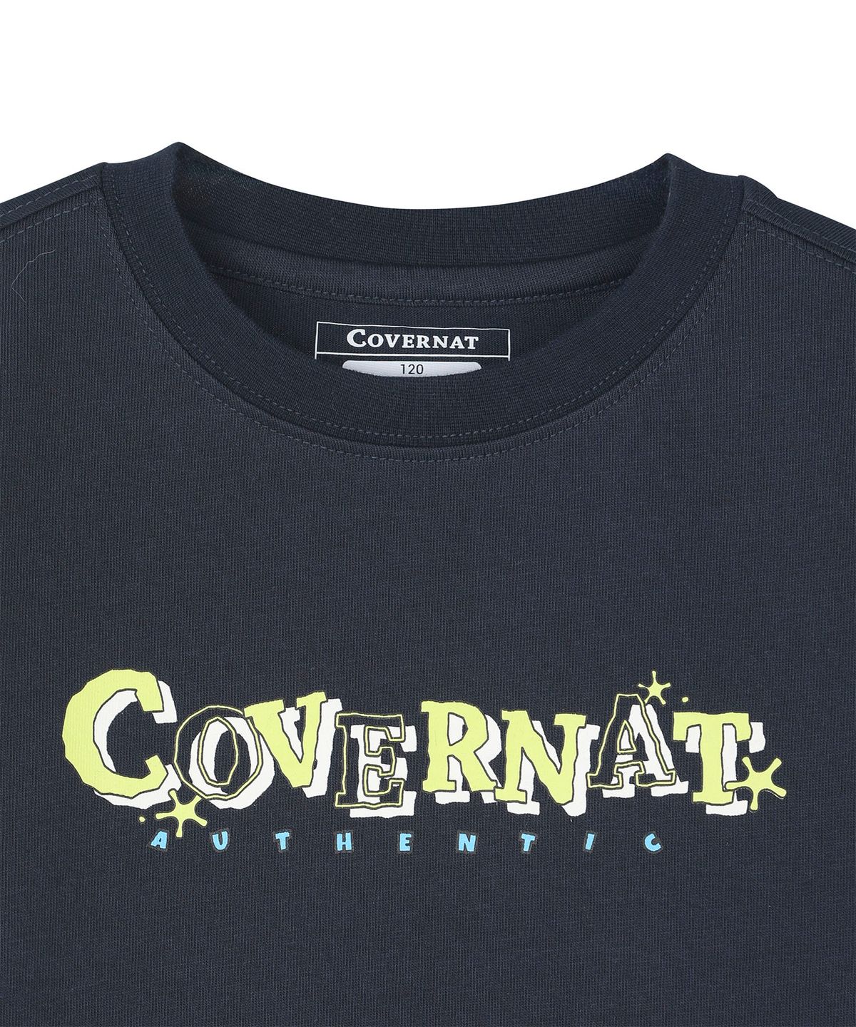 커버낫 키즈(COVERNAT KIDS) 스케치 레이어드 오버핏 티셔츠 네이비 CK2603LT13NA