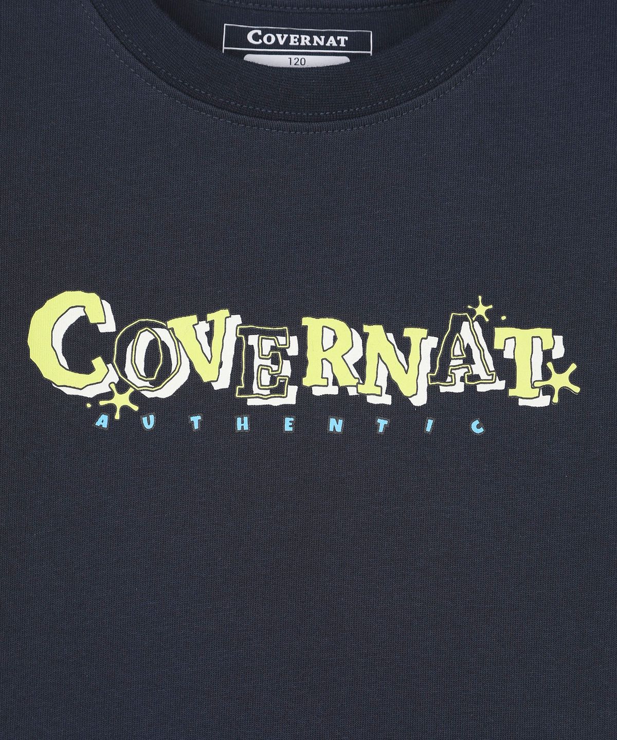커버낫 키즈(COVERNAT KIDS) 스케치 레이어드 오버핏 티셔츠 네이비 CK2603LT13NA