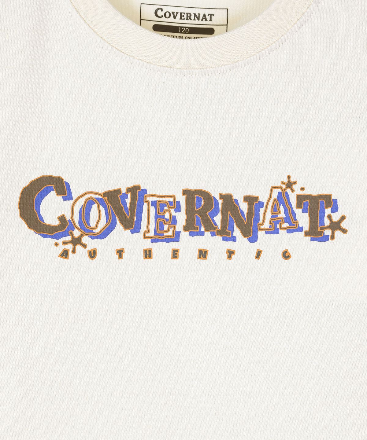 커버낫 키즈(COVERNAT KIDS) 스케치 레이어드 오버핏 티셔츠 아이보리 CK2603LT13IV