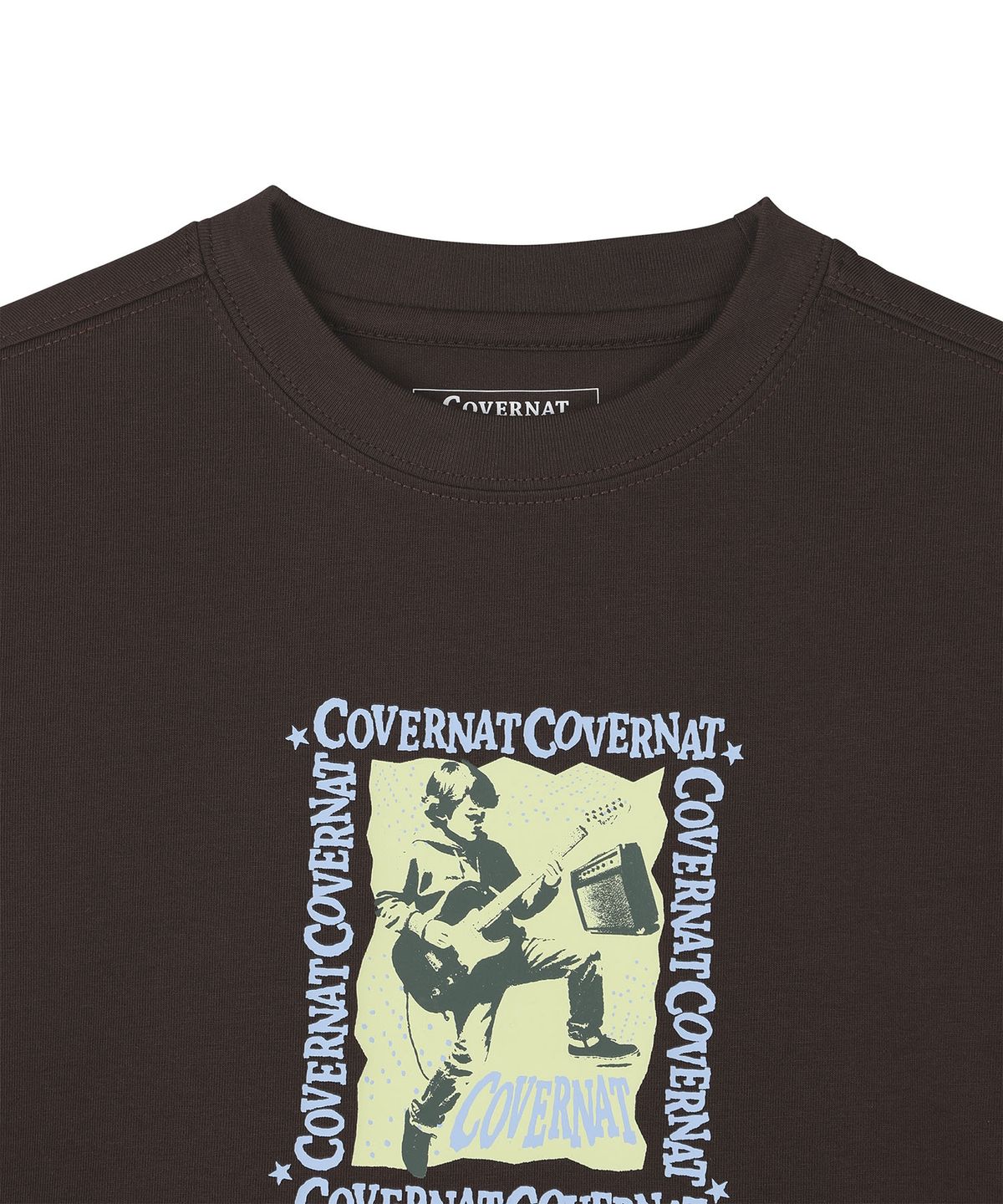 커버낫 키즈(COVERNAT KIDS) 락스타 오버핏 긴팔티셔츠 브라운 CK2603LT11BR