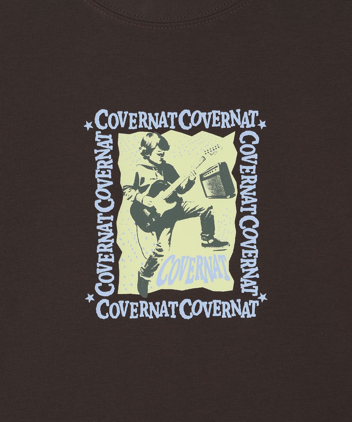 커버낫 키즈(COVERNAT KIDS) 락스타 오버핏 긴팔티셔츠 브라운 CK2603LT11BR
