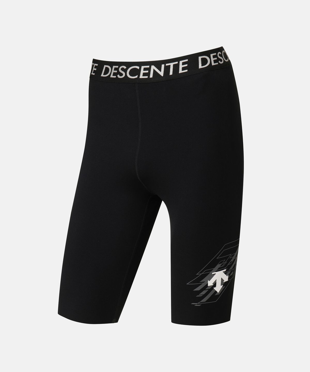 데상트(DESCENTE) 델타프로 하프 레깅스 블랙 SR323RKL71