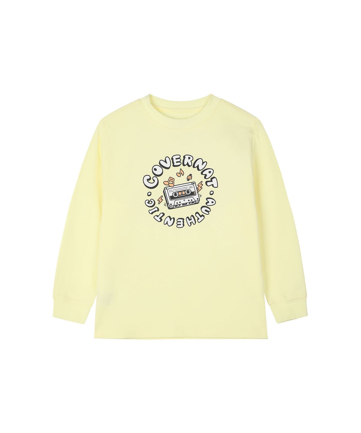 커버낫 키즈(COVERNAT KIDS) 사운드 바운스로고 레귤러핏 티셔츠 라임 CK2603LT09LI