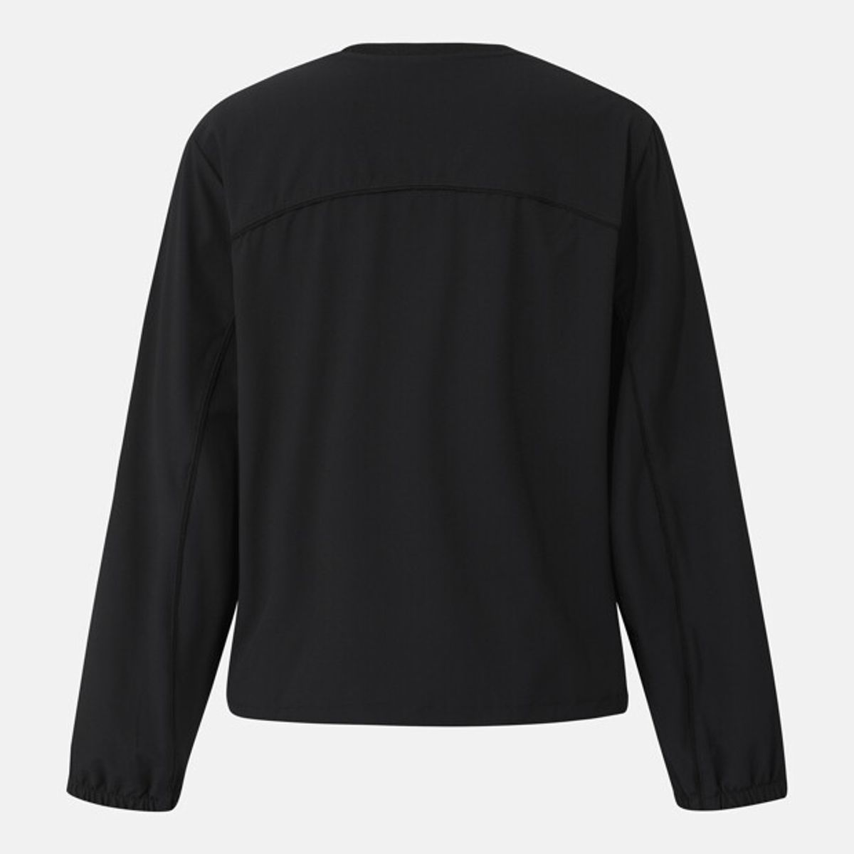 데상트(DESCENTE) 여성 포켓 컴포트핏 맨투맨 블랙 SR322PWH71