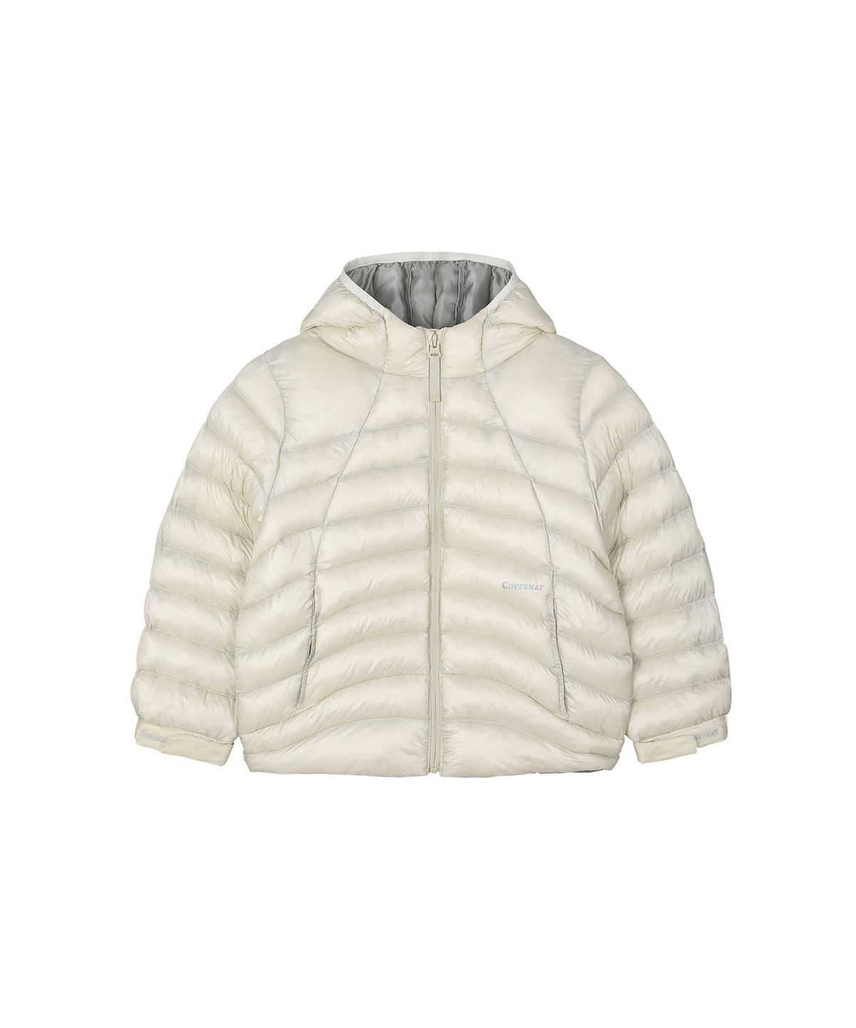 커버낫 키즈(COVERNAT KIDS) 커버라이트 후드 경량 점퍼 아이보리 CK2604JU10IV