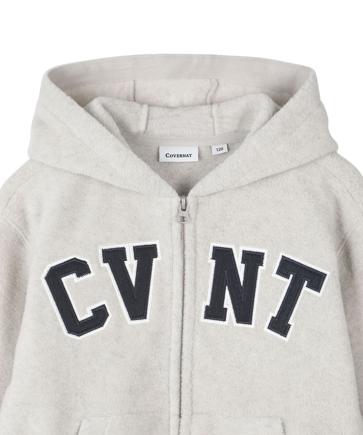 커버낫 키즈(COVERNAT KIDS) CVNT 웜온 플리스 후드집업 오트밀 CK2604HZ06OT