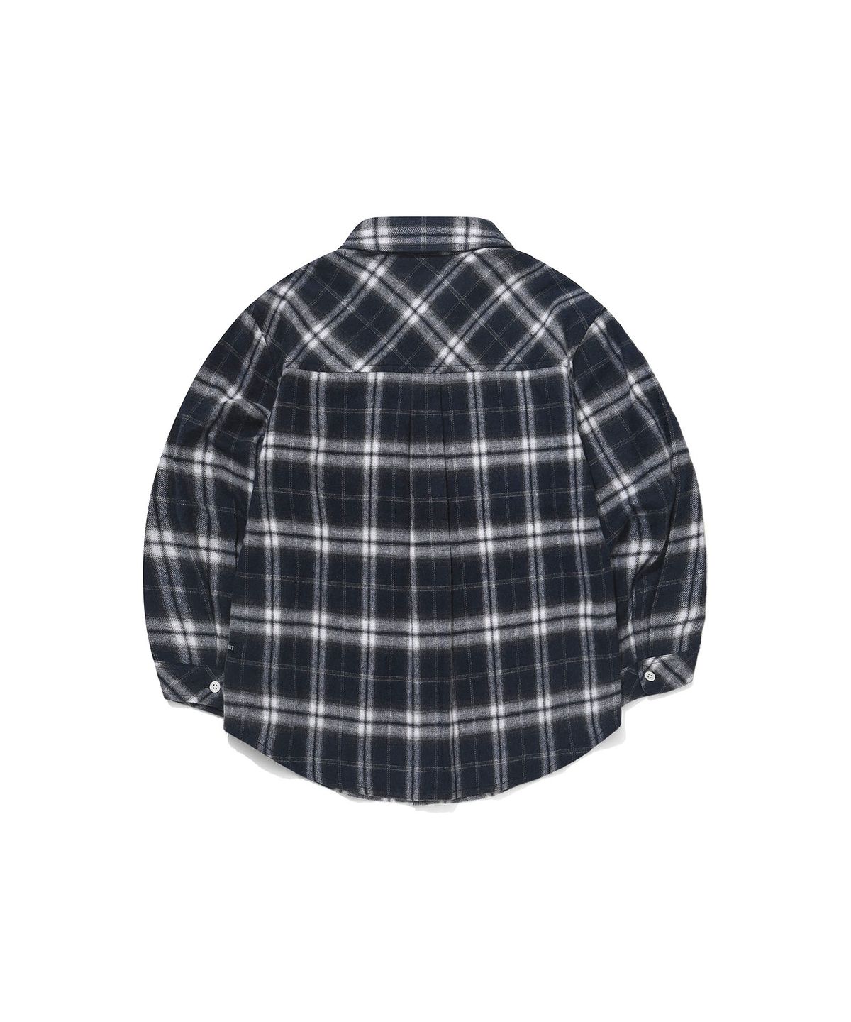 커버낫 키즈(COVERNAT KIDS) 워드마크 체크셔츠 네이비 CK2604SH50NA