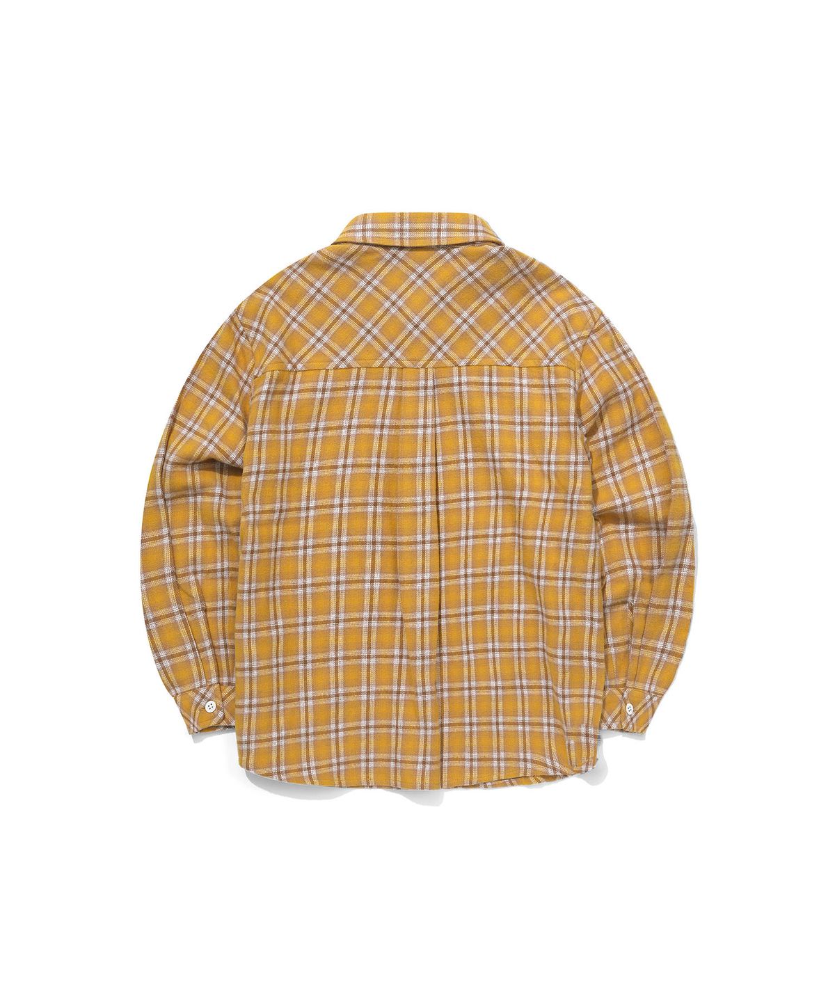 커버낫 키즈(COVERNAT KIDS) 워드마크 체크셔츠 옐로우 CK2604SH50YE