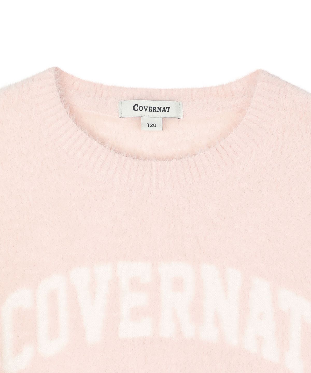 커버낫 키즈(COVERNAT KIDS) 아치로고 풀오버 셔닐 스웨터 핑크 CK2604KT03PI