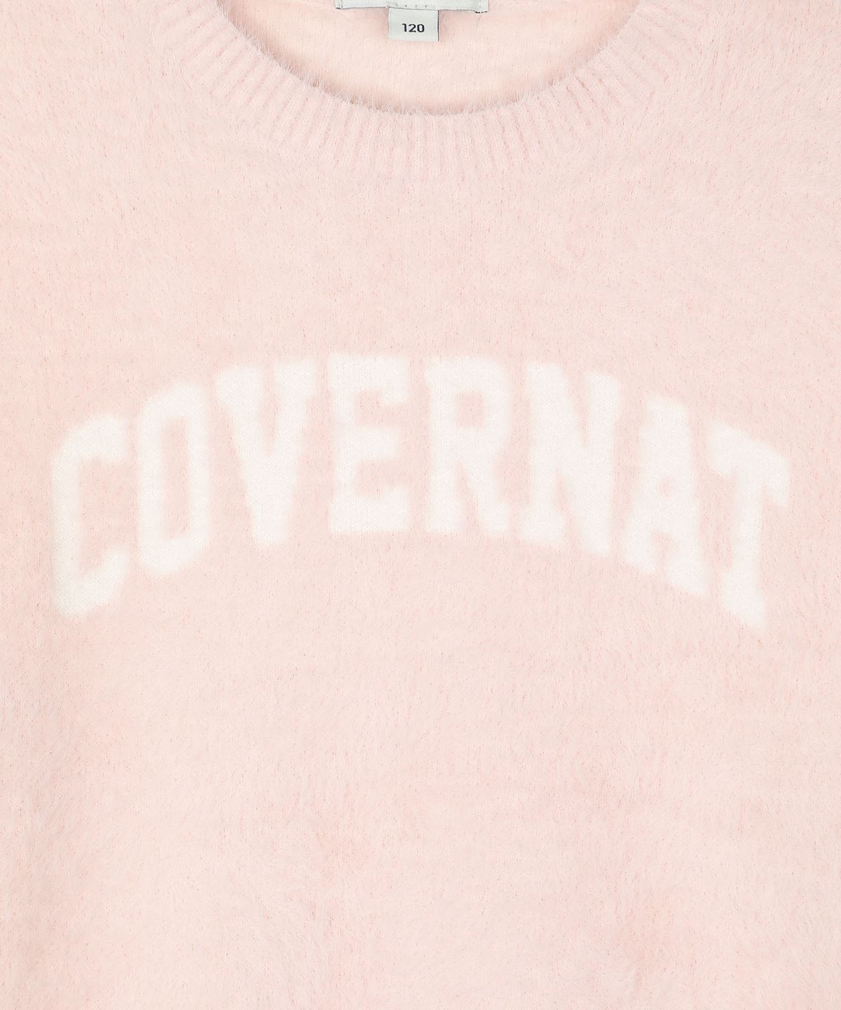 커버낫 키즈(COVERNAT KIDS) 아치로고 풀오버 셔닐 스웨터 핑크 CK2604KT03PI