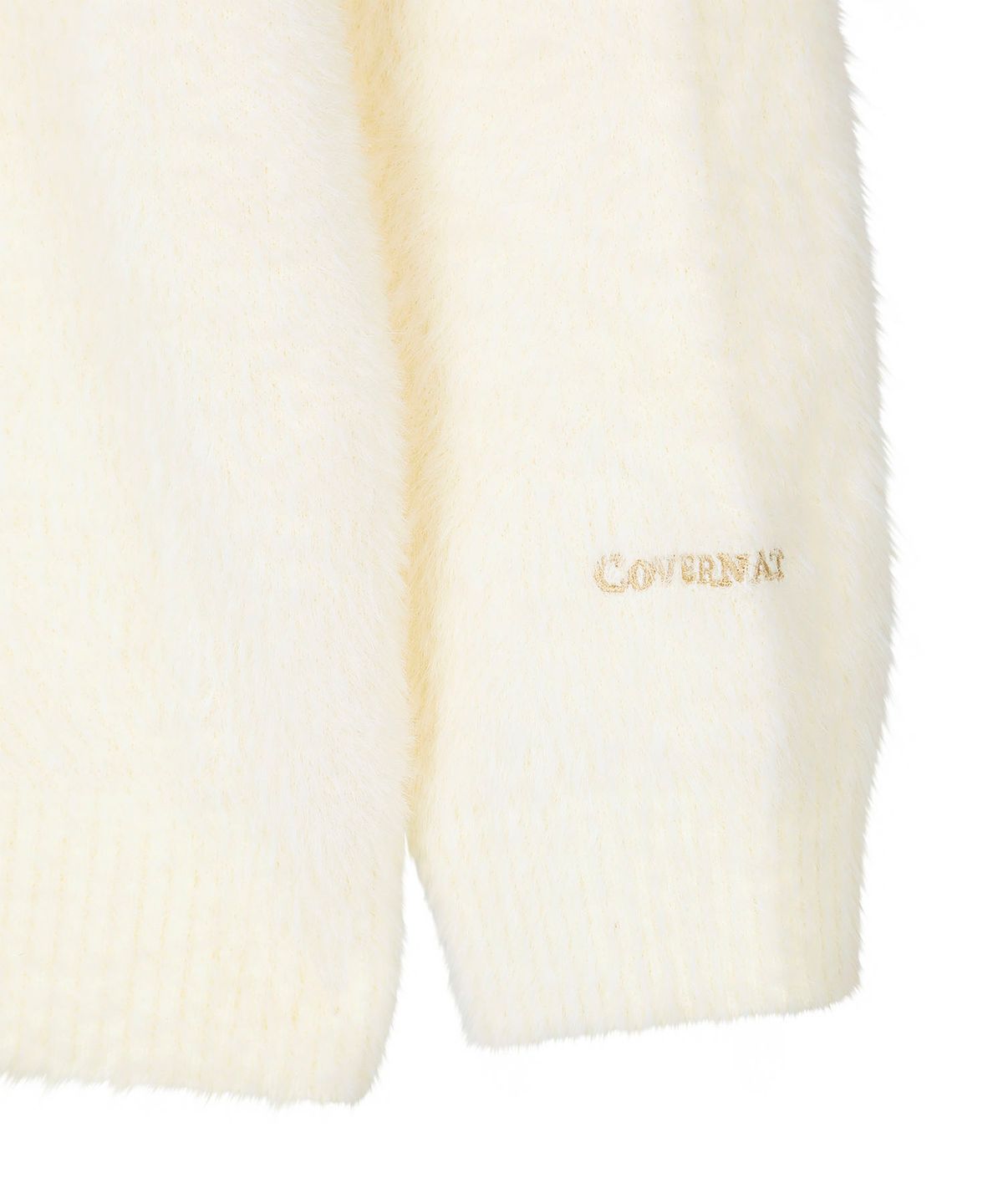 커버낫 키즈(COVERNAT KIDS) 아치로고 풀오버 셔닐 스웨터 크림 CK2604KT03CM