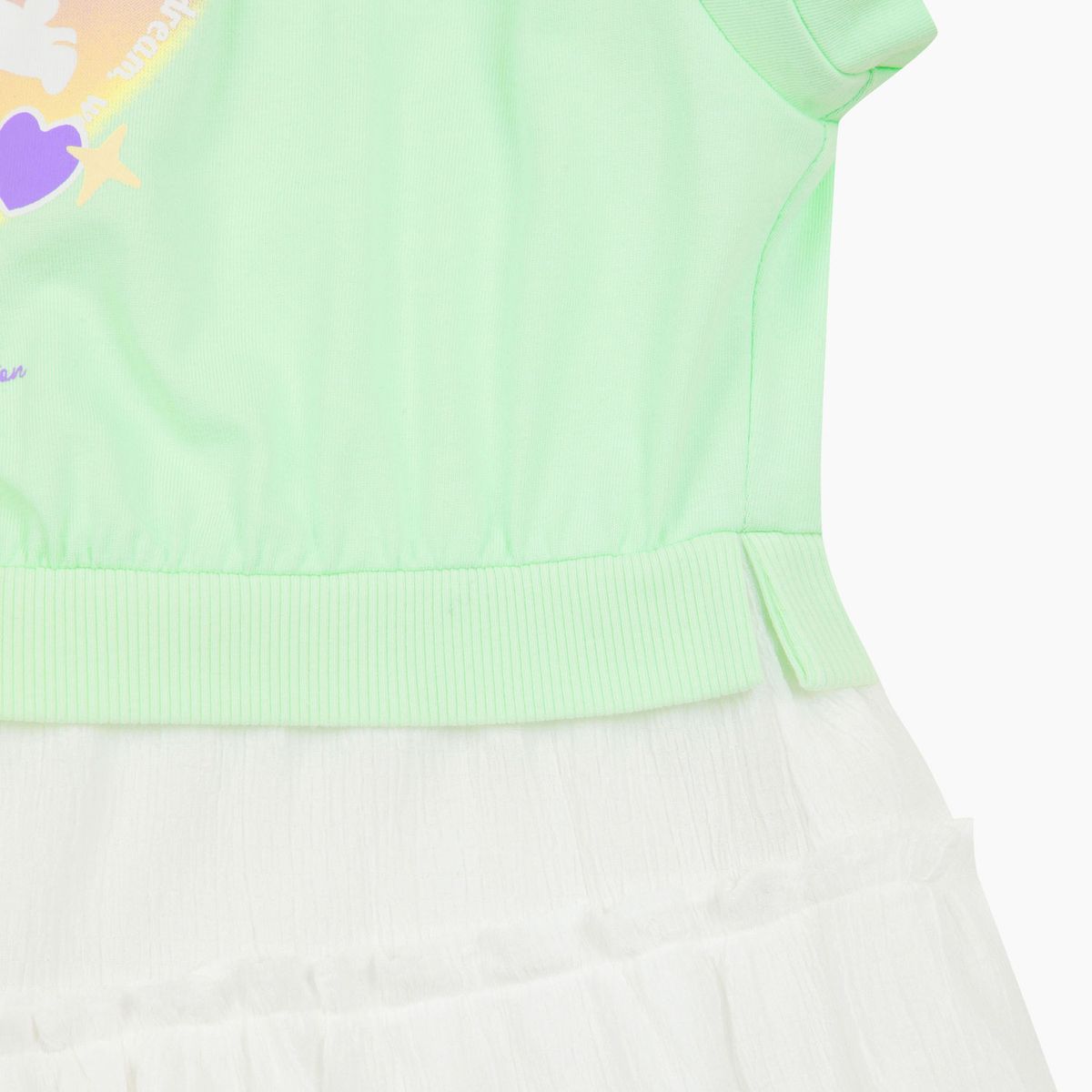 베네통키즈(BENETTONKIDS) [Online Exclusive] 하트 캉캉 원피스_QAOP14631YG