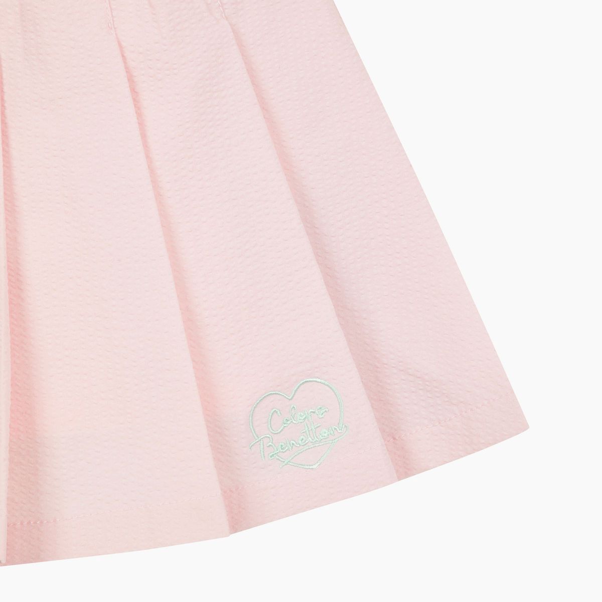 베네통키즈(BENETTONKIDS) [Online Exclusive] 시어서커 플리츠 스커트_QASK10631PK