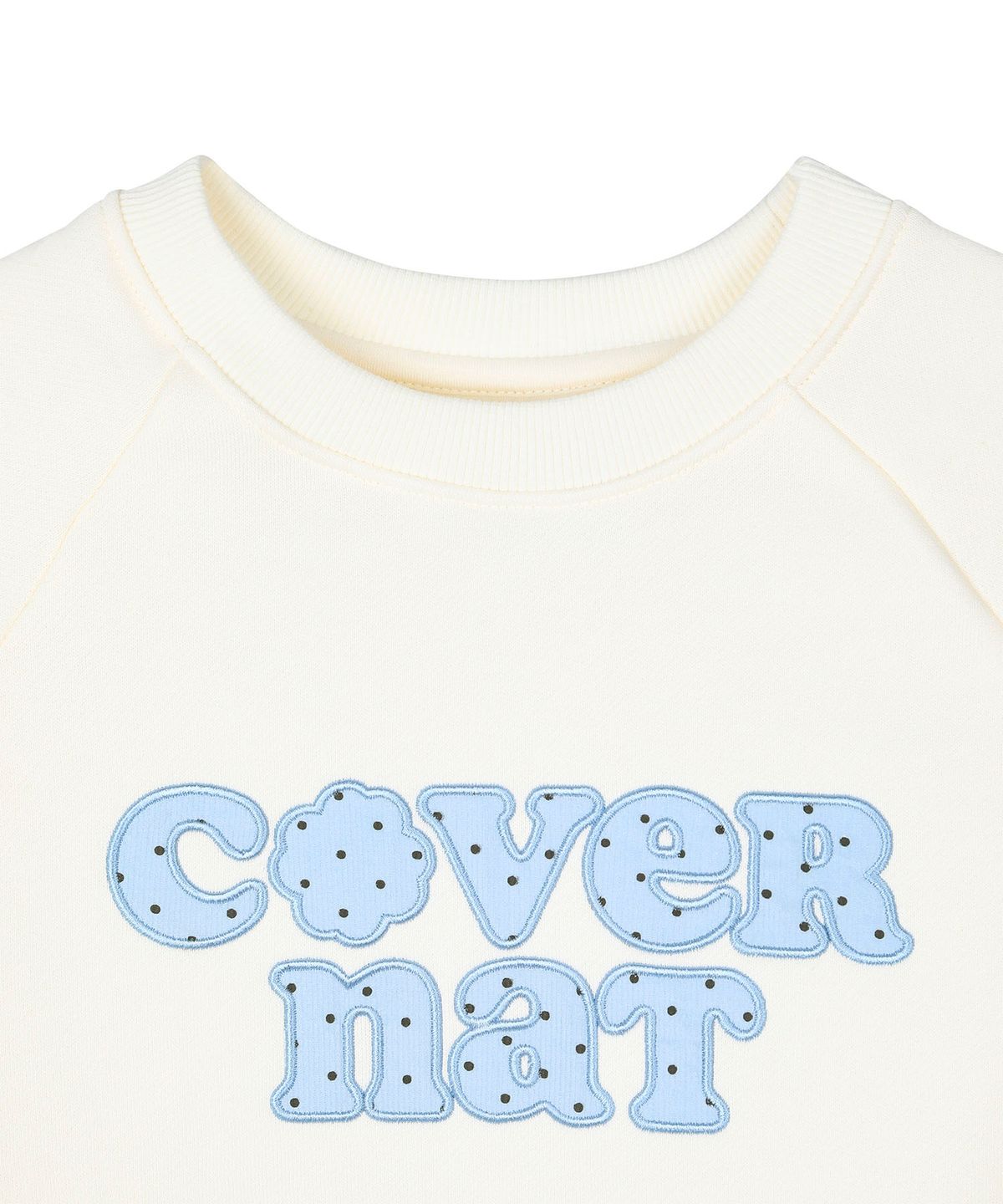 커버낫 키즈(COVERNAT KIDS) 도트 쿠퍼 스웻셔츠 아이보리 CK2604CR66IV
