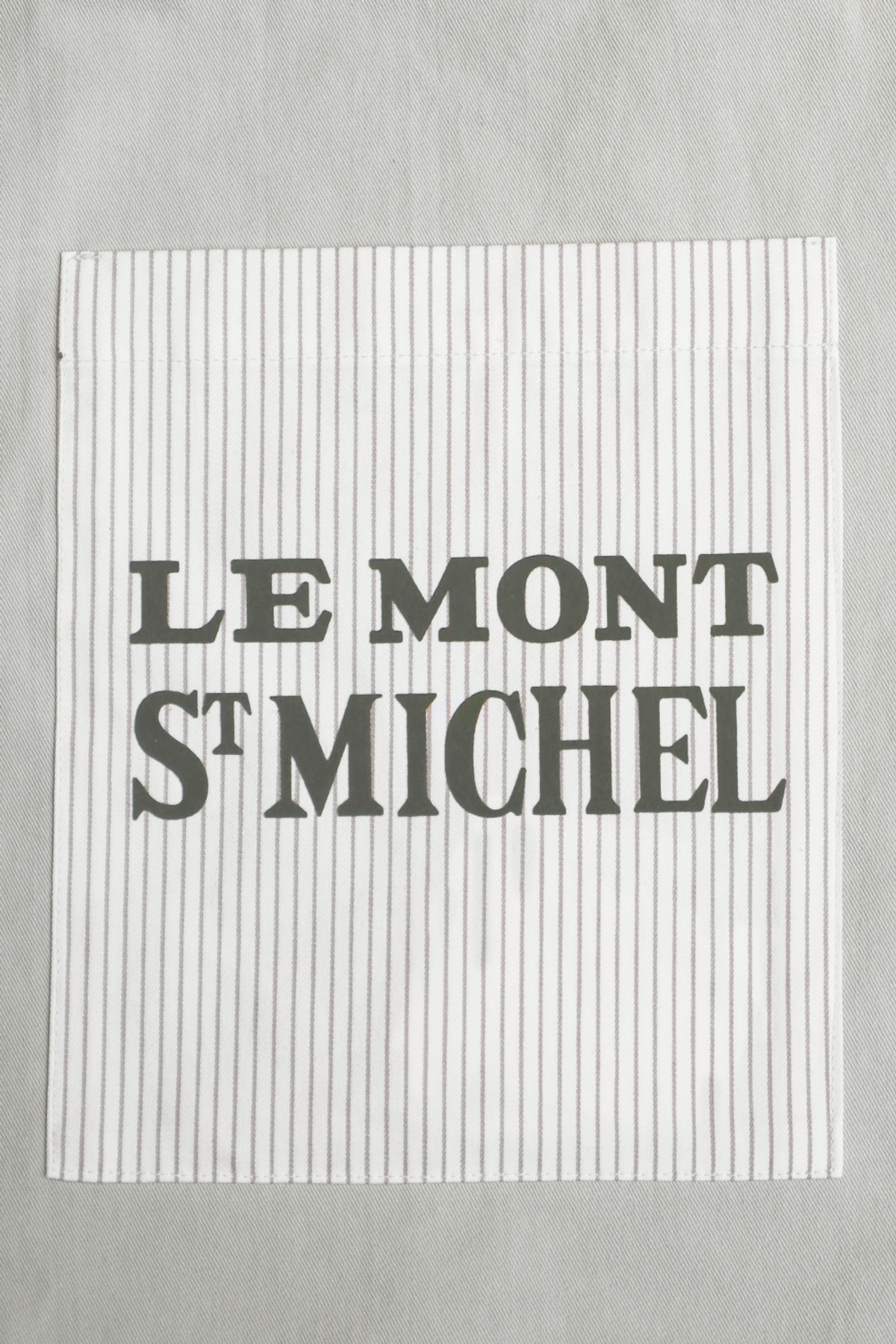 르몽생미셸(LE MONT ST MICHEL) Cotton Stripe Color Pocket Bag_Green