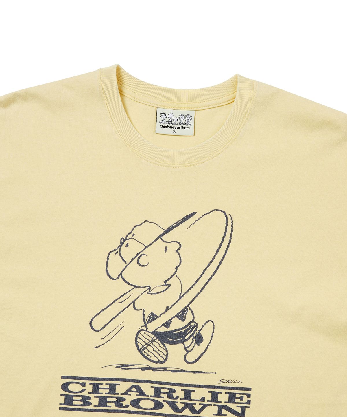 디스이즈네버댓(THISISNEVERTHAT) TNT PEANUTS Tee Faded Yellow