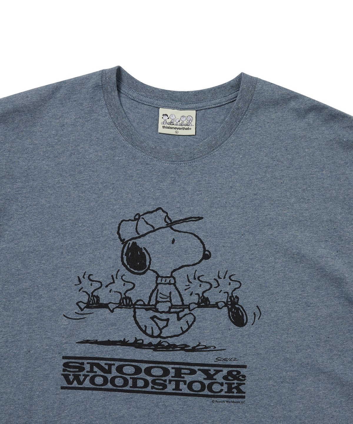 디스이즈네버댓(THISISNEVERTHAT) TNT PEANUTS Tee Heather Blue