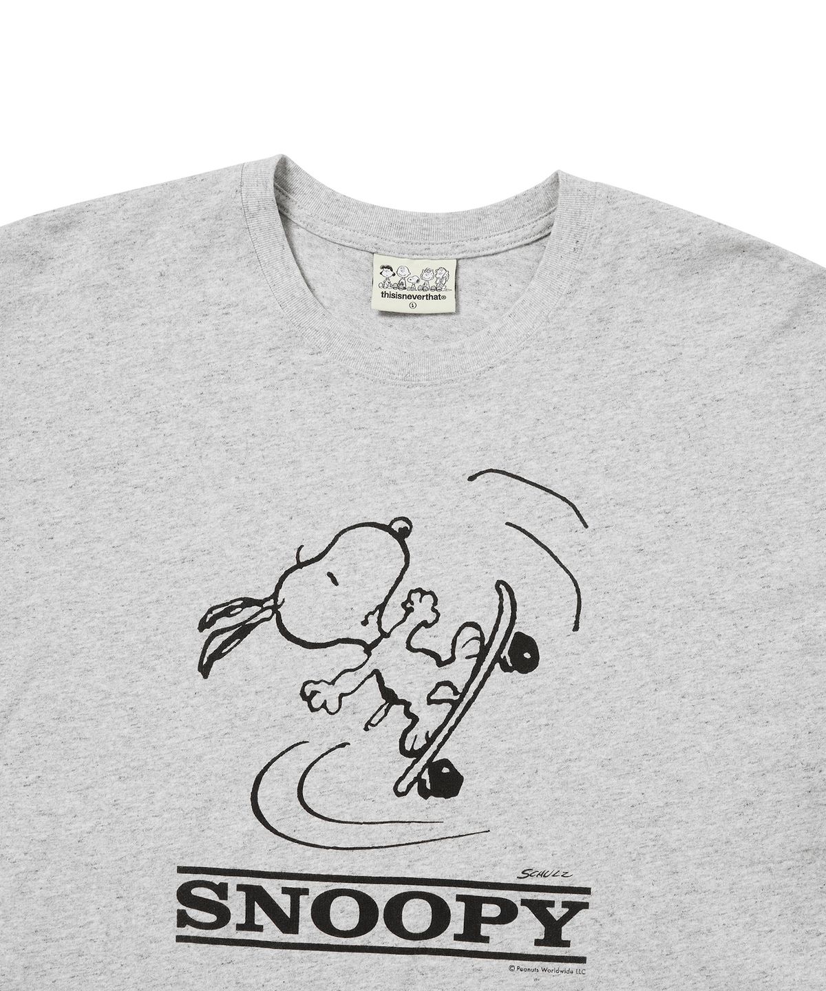 디스이즈네버댓(THISISNEVERTHAT) TNT PEANUTS Tee Heather Grey