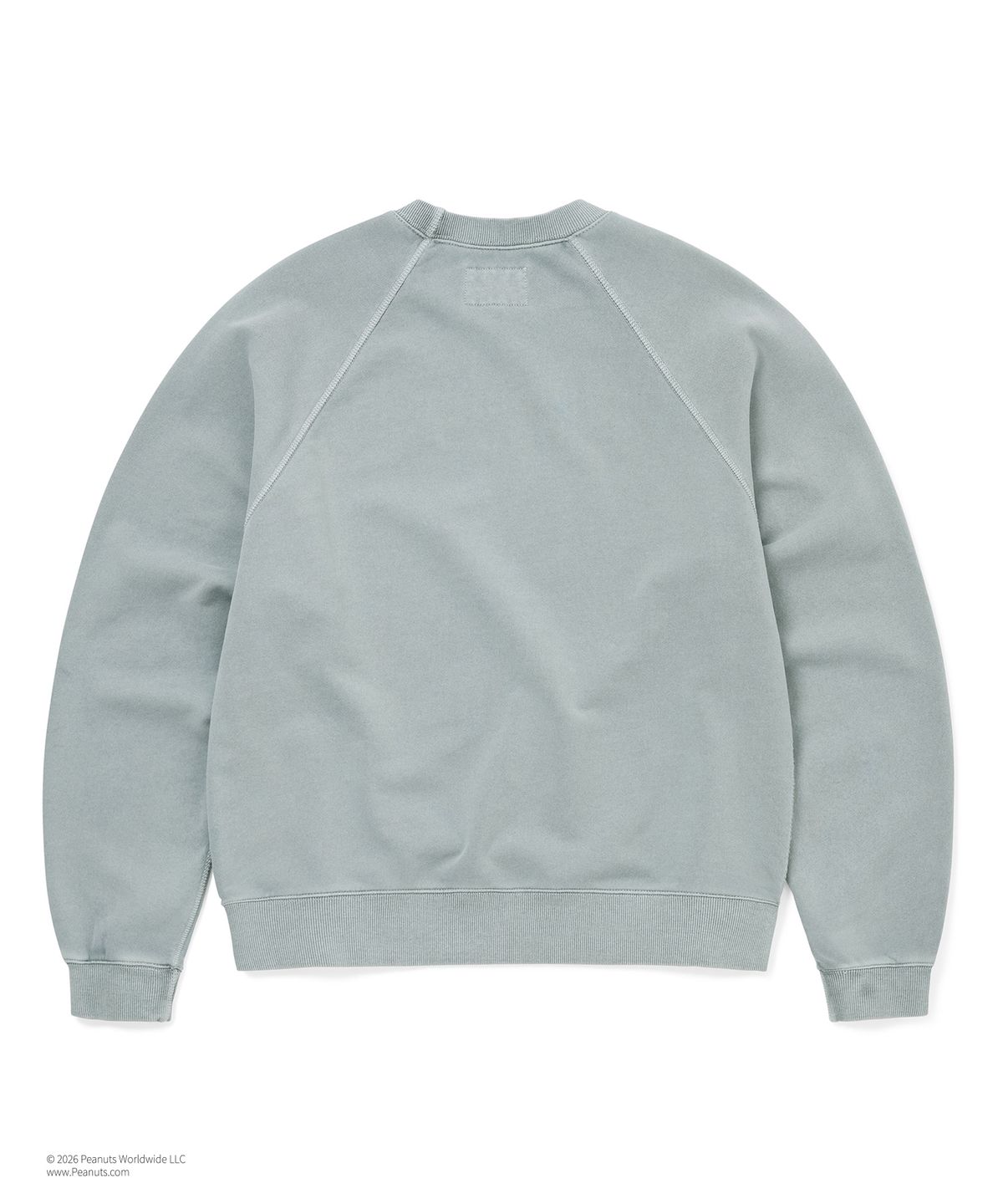 디스이즈네버댓(THISISNEVERTHAT) TNT PEANUTS Faded Crewneck Blue Grey