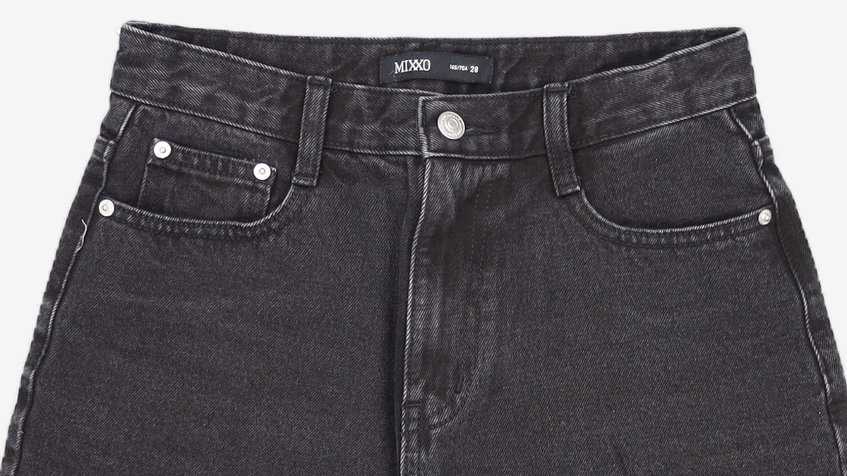 미쏘(MIXXO) 4부 데님 반바지_MIWTHE523J 28