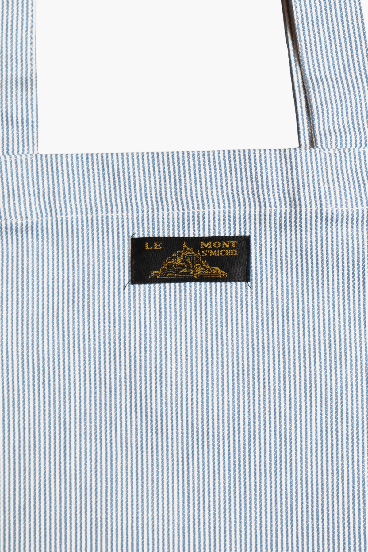 르몽생미셸(LE MONT ST MICHEL) Cotton Stripe Color Pocket Bag_Blue