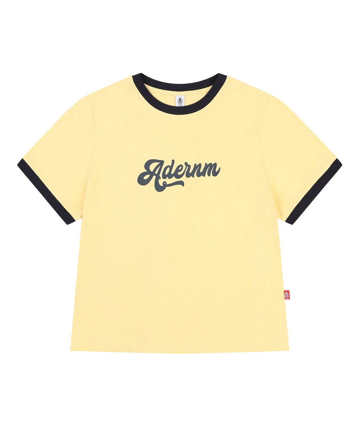 에이던엠(ADERNM) 데일리 로고 링거 크롭 반팔 티셔츠 [4 Colors]
