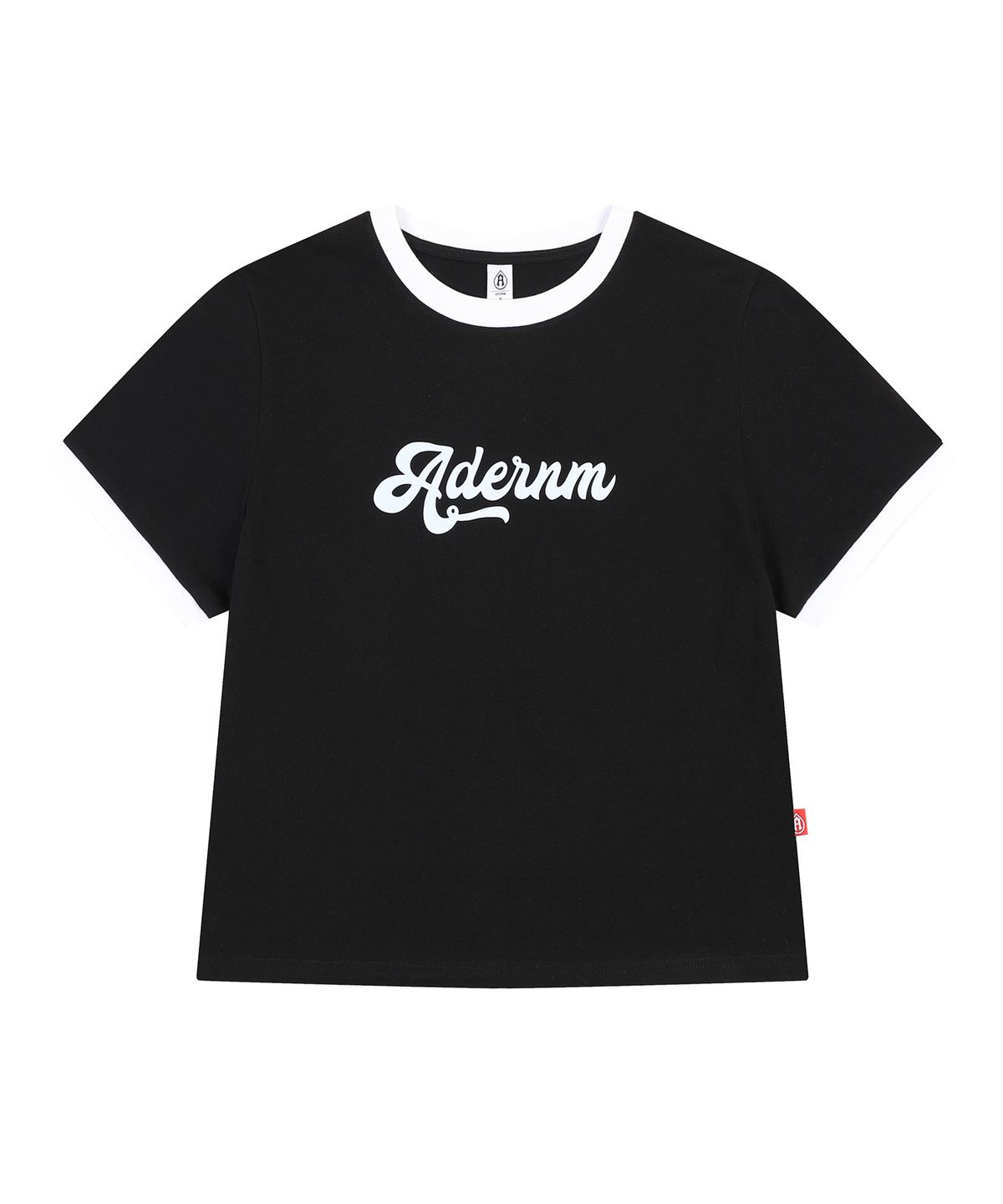 에이던엠(ADERNM) 데일리 로고 링거 크롭 반팔 티셔츠 [4 Colors]