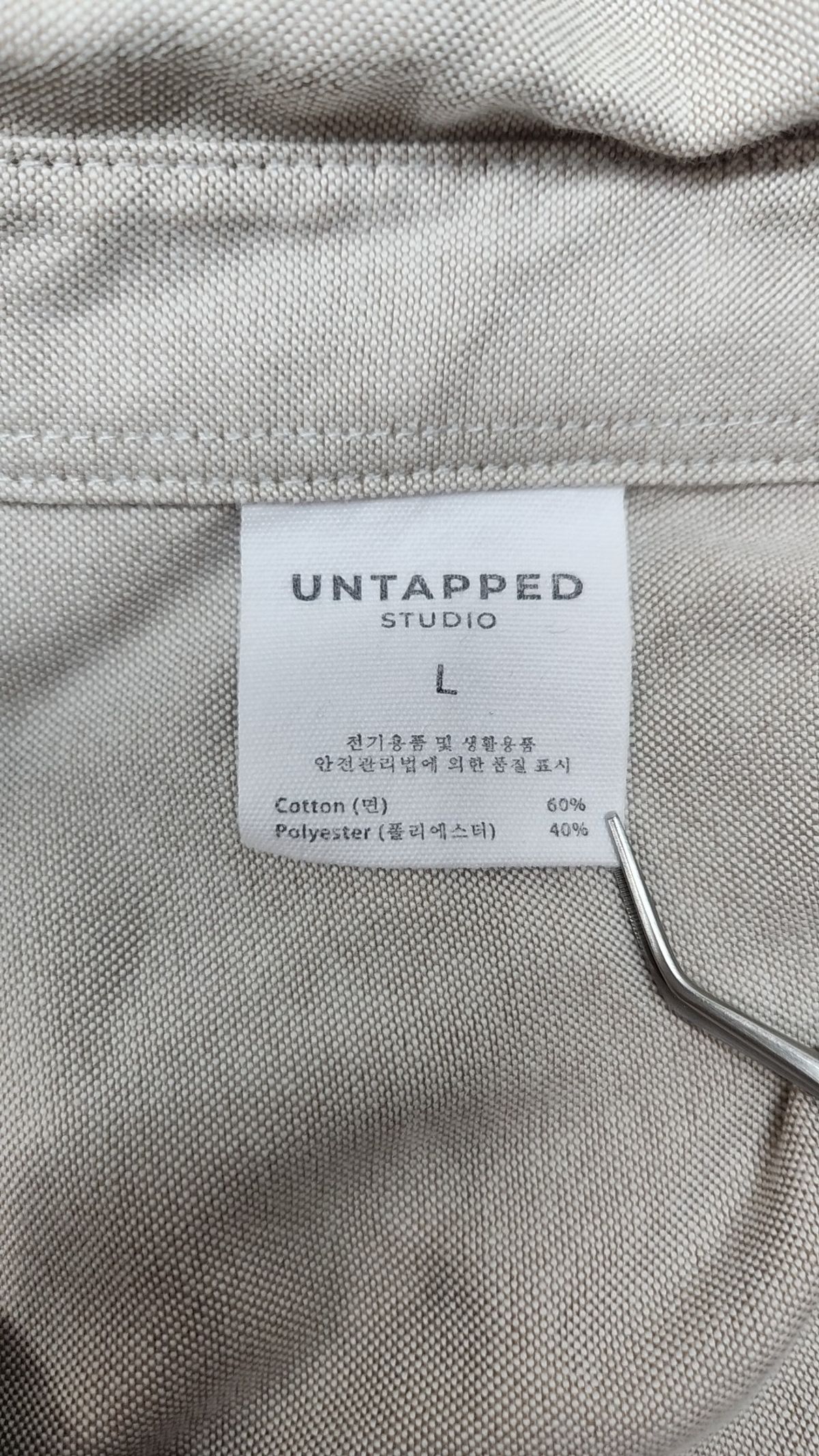 언탭트 스튜디오(UNTAPPED STUDIO) 캐주얼 셔츠 L