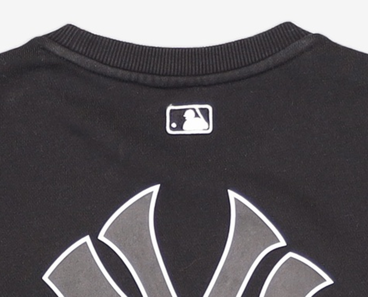 엠엘비 키즈(MLB KIDS) 베이직 빅로고 기모 맨투맨 NY (Black) 120