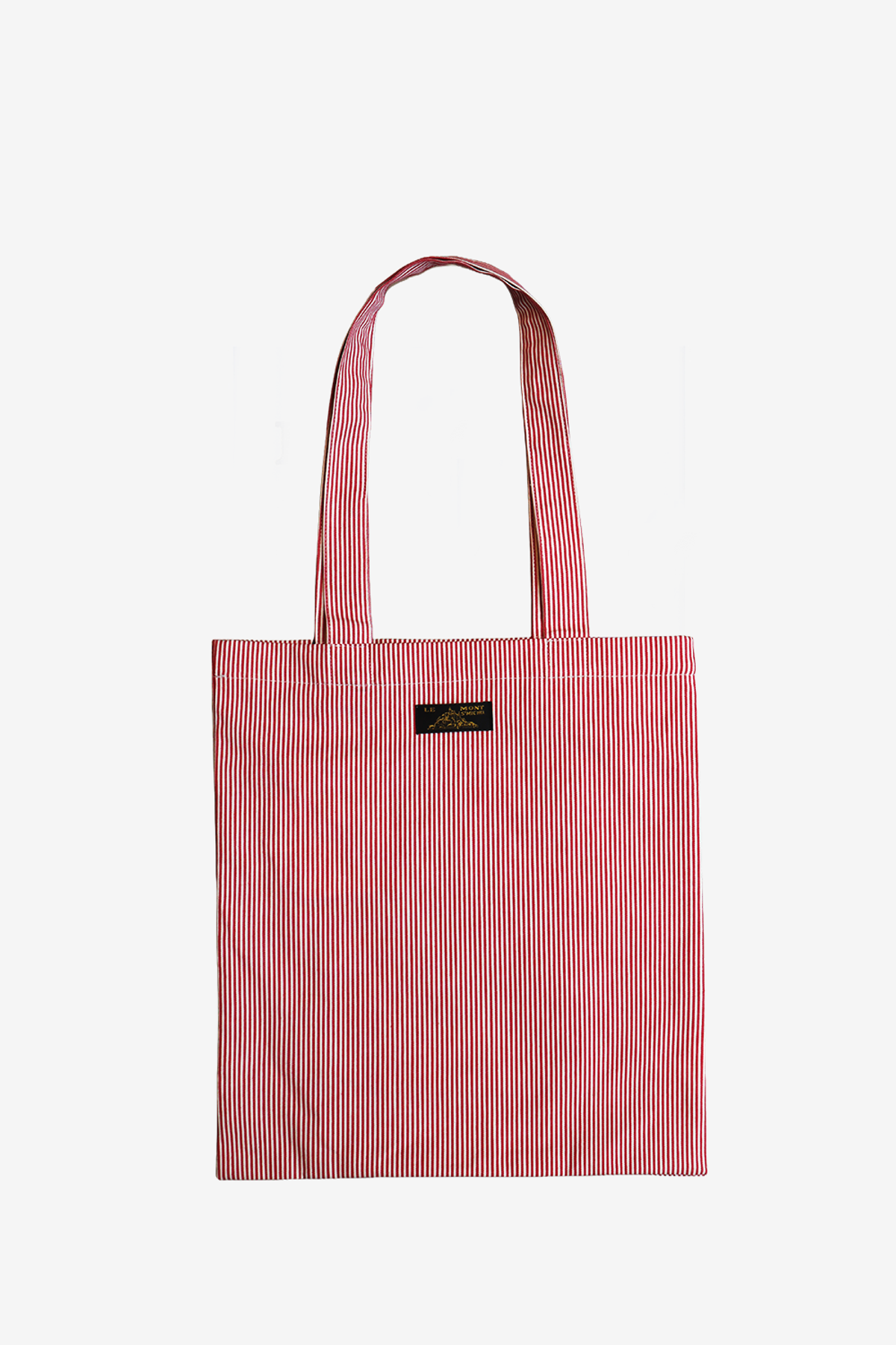르몽생미셸(LE MONT ST MICHEL) Cotton Stripe Color Pocket Bag_Red