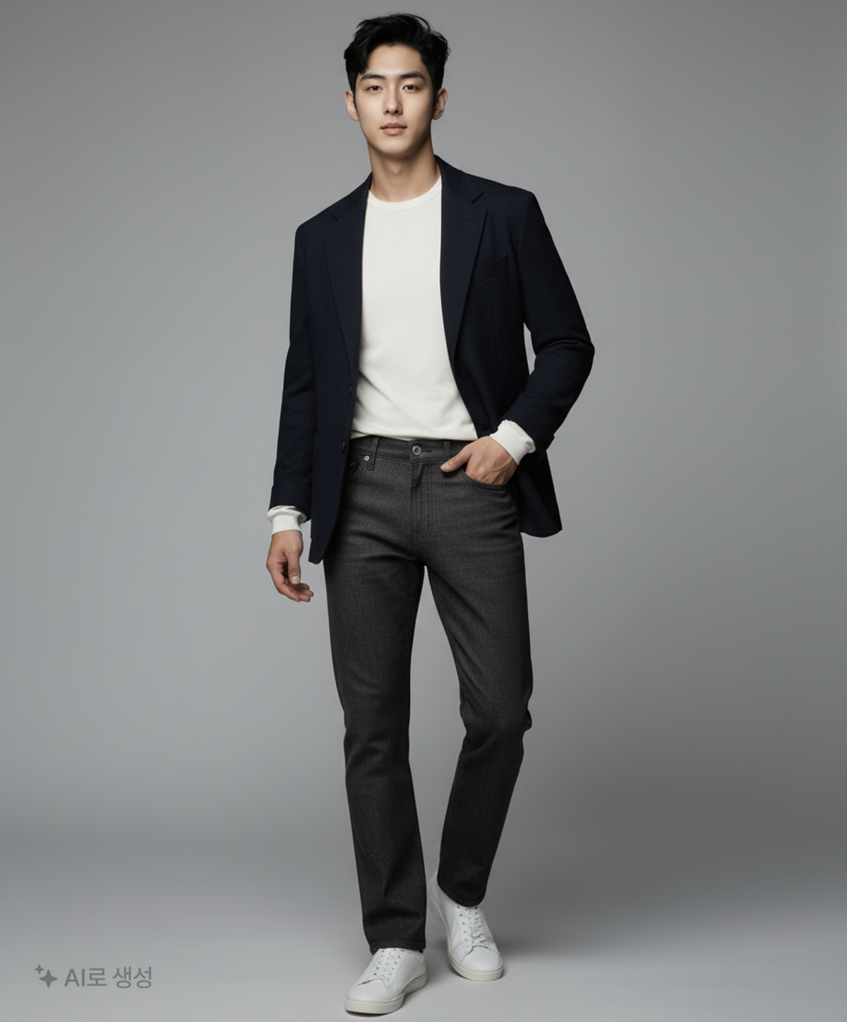 페이탈리즘(FATALISM) Moderation black straight fit 46