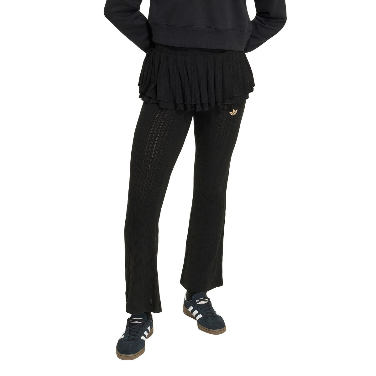아디다스 키즈(ADIDAS KIDS) 슬림 러플 니트 레깅스 KR3921