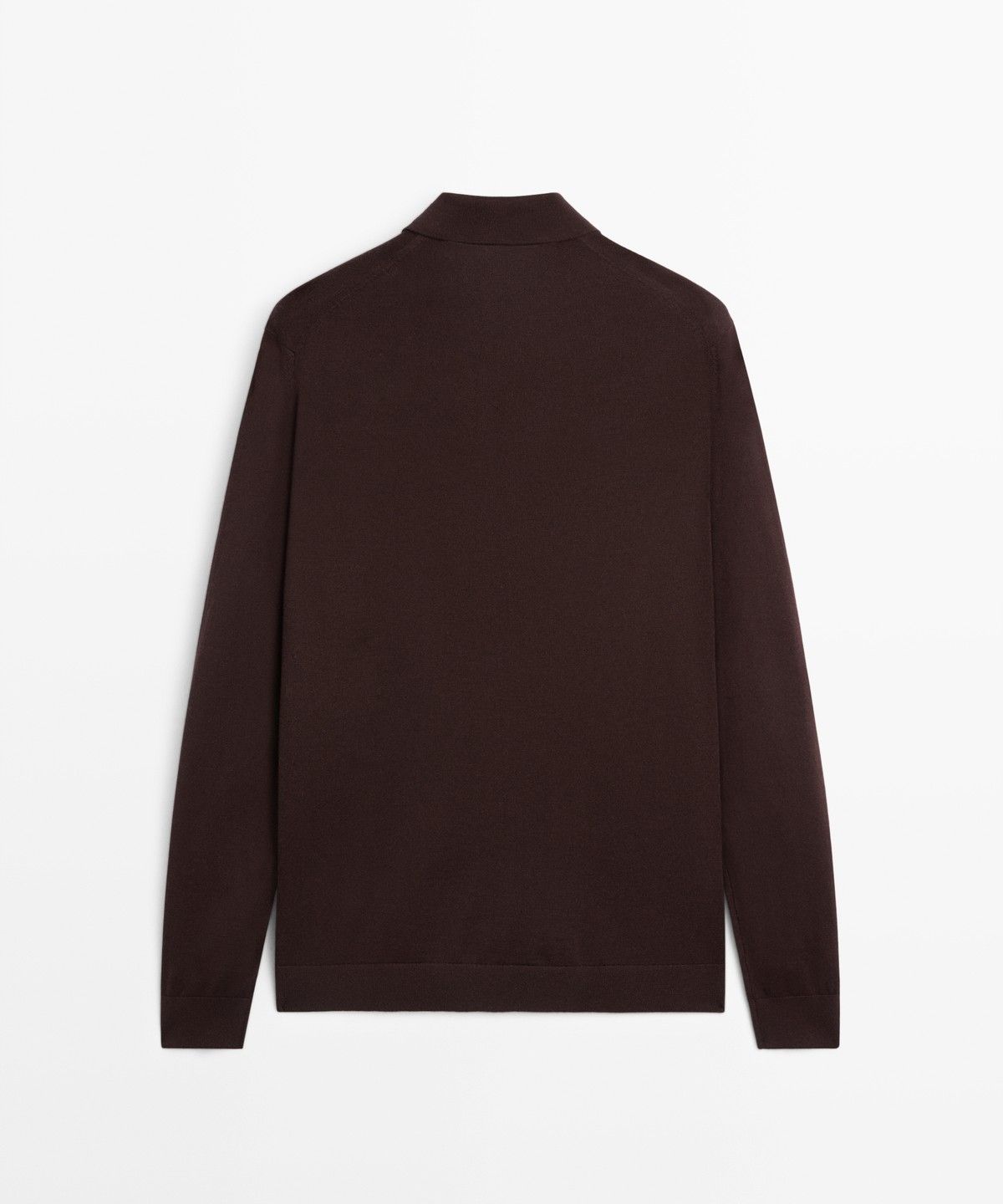 마시모두띠(MASSIMO DUTTI) 100% 메리노 울 니트 폴로 스웨터