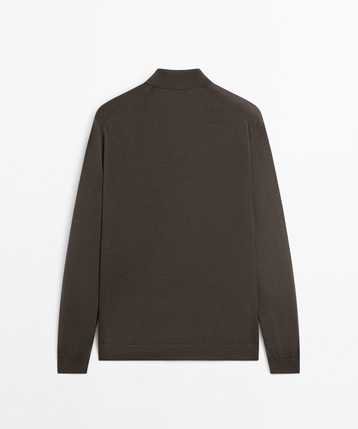마시모두띠(MASSIMO DUTTI) 100% 메리노 울 니트 폴로 스웨터
