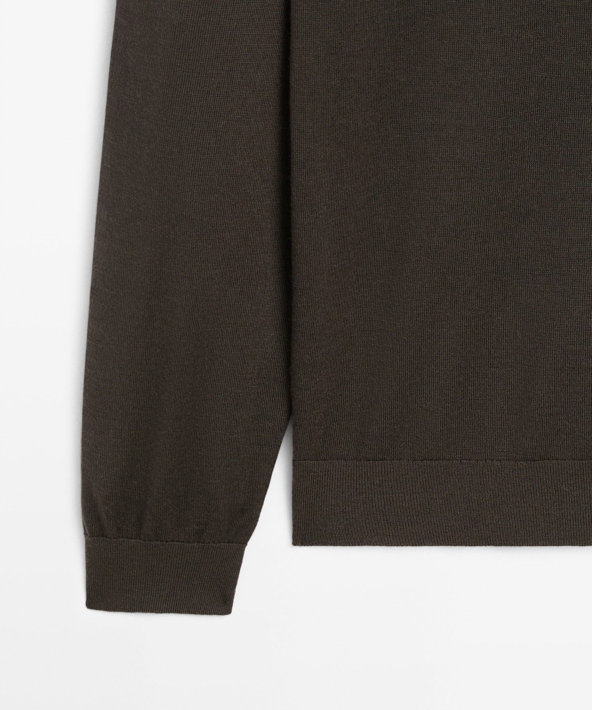 마시모두띠(MASSIMO DUTTI) 100% 메리노 울 니트 폴로 스웨터