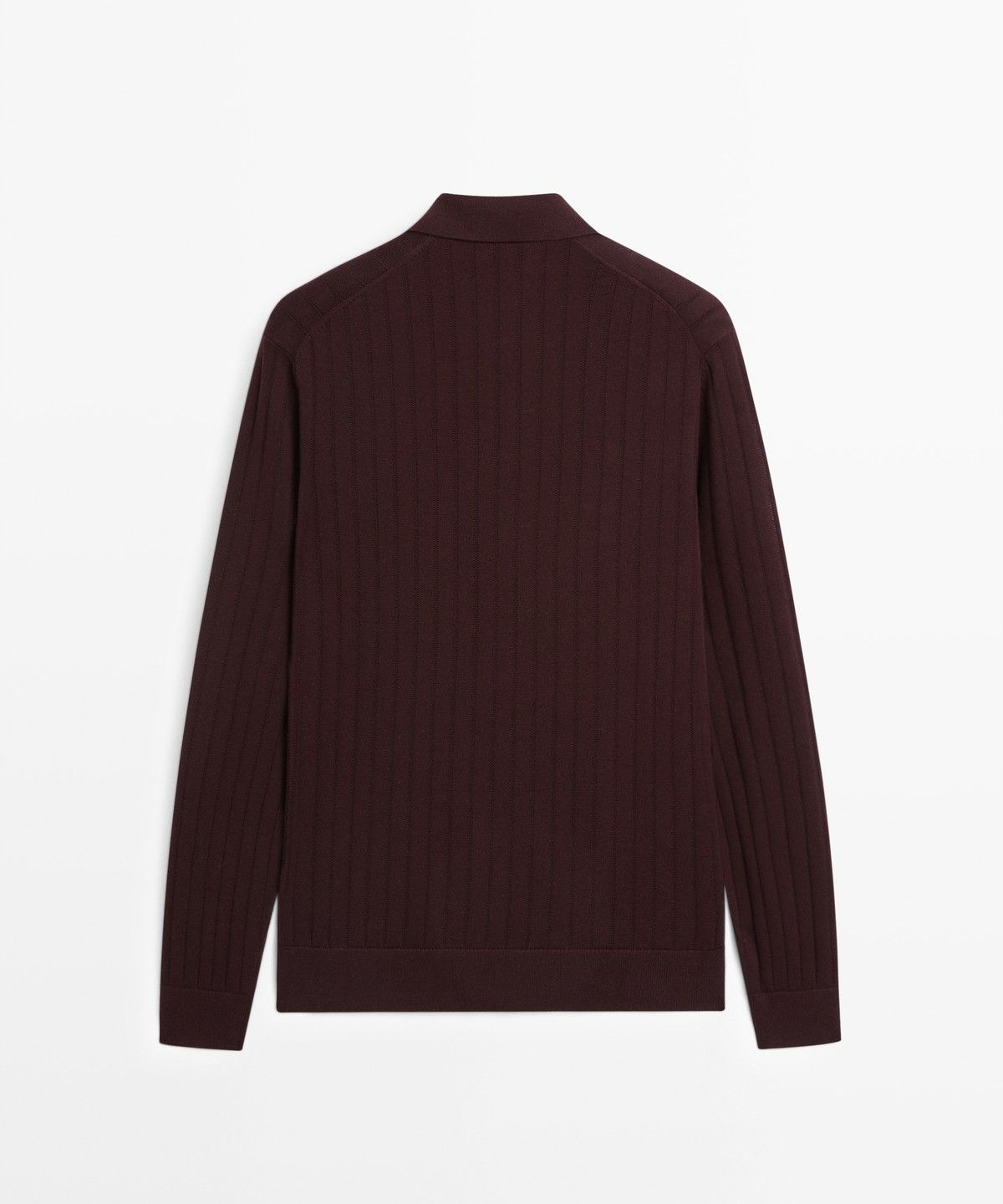 마시모두띠(MASSIMO DUTTI) 100% 코튼 니트 폴로 스웨터