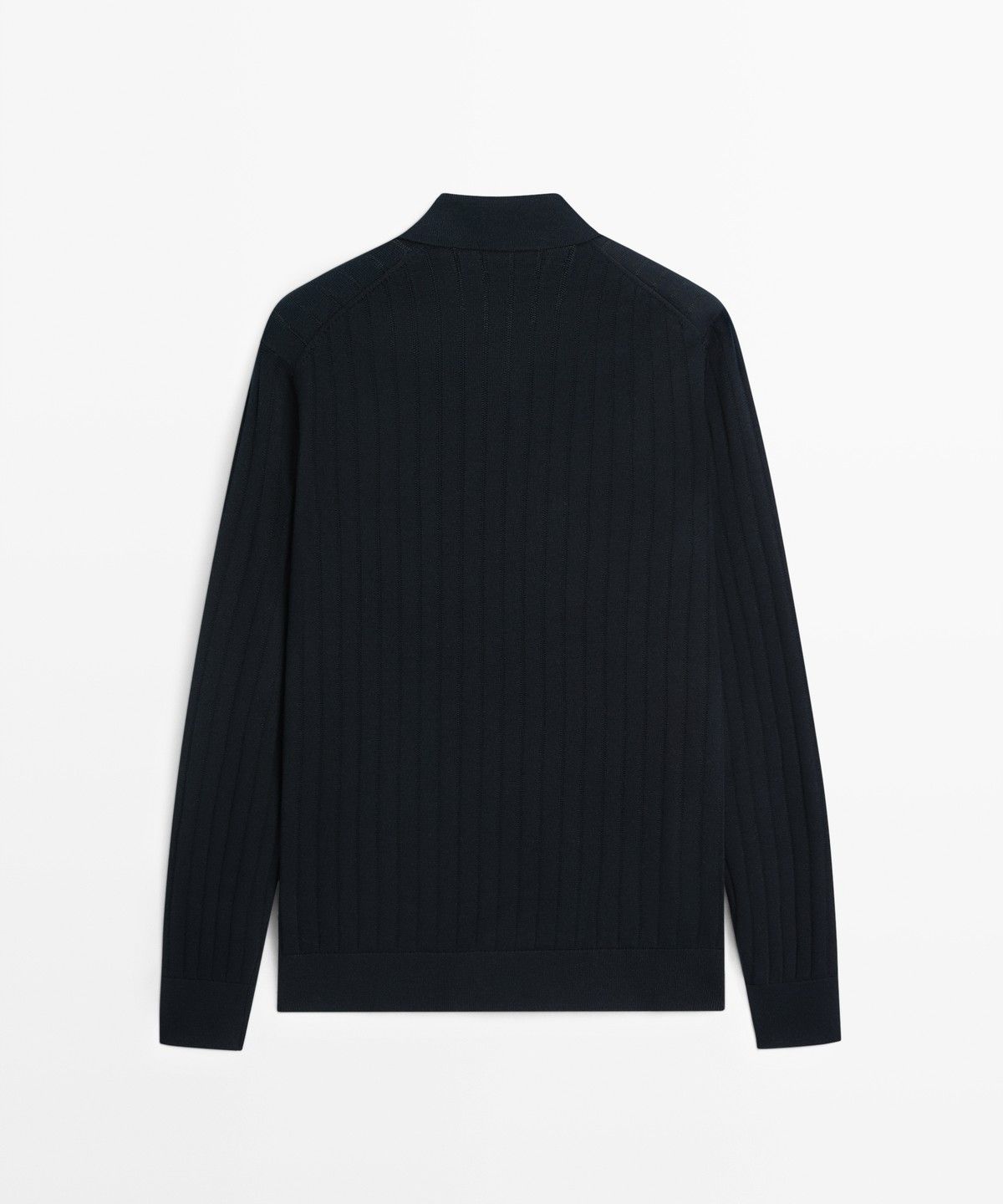 마시모두띠(MASSIMO DUTTI) 100% 코튼 니트 폴로 스웨터