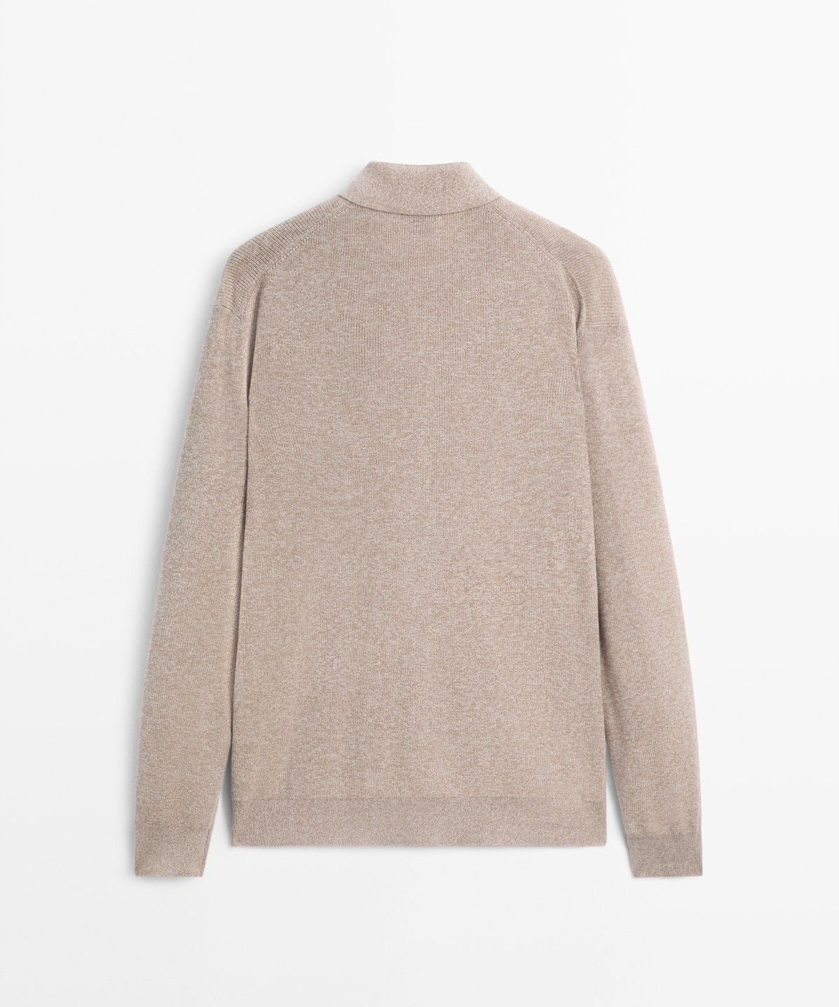 마시모두띠(MASSIMO DUTTI) 100% 코튼 멀린 얀 니트 폴로 스웨터