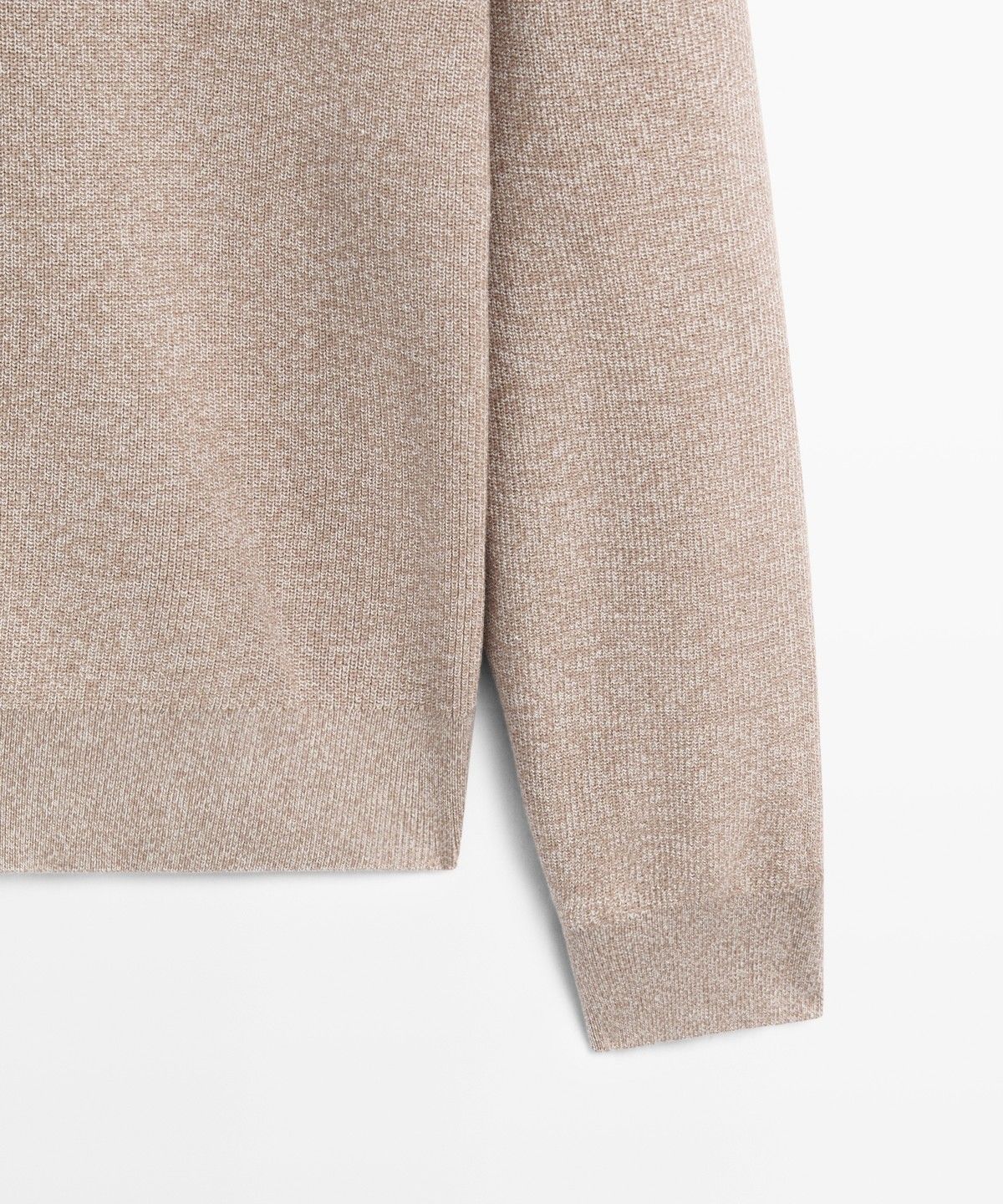 마시모두띠(MASSIMO DUTTI) 100% 코튼 멀린 얀 니트 폴로 스웨터