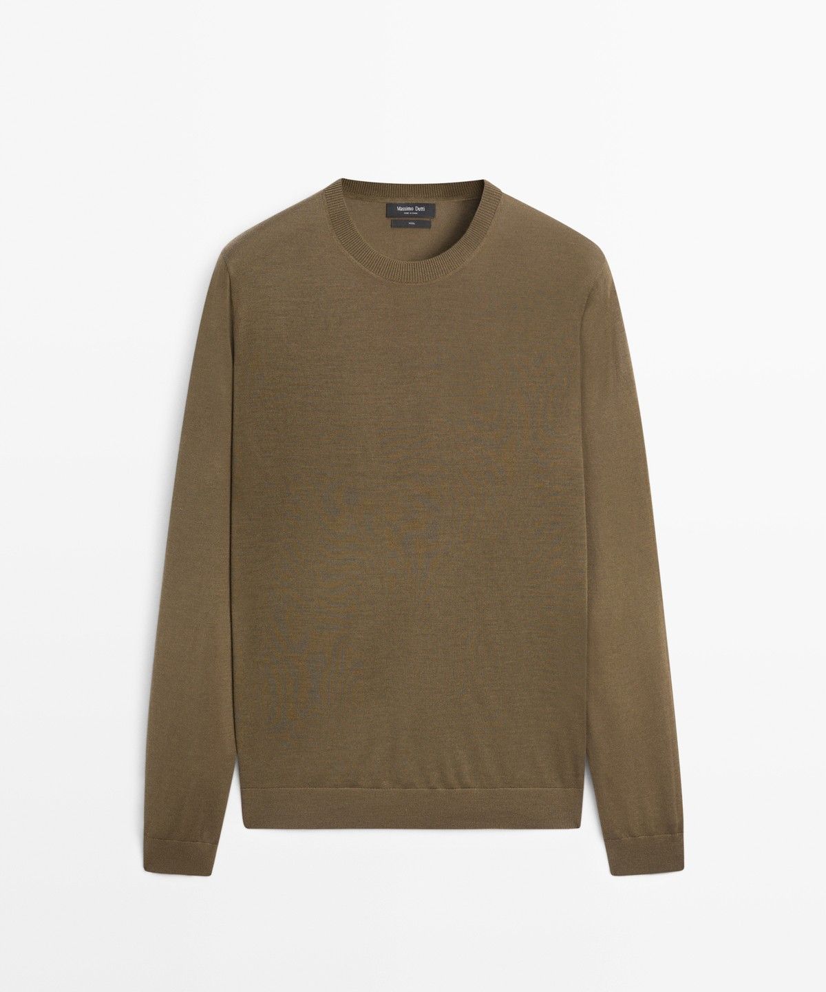 마시모두띠(MASSIMO DUTTI) 100% 메리노 울 라운드넥 니트 스웨터