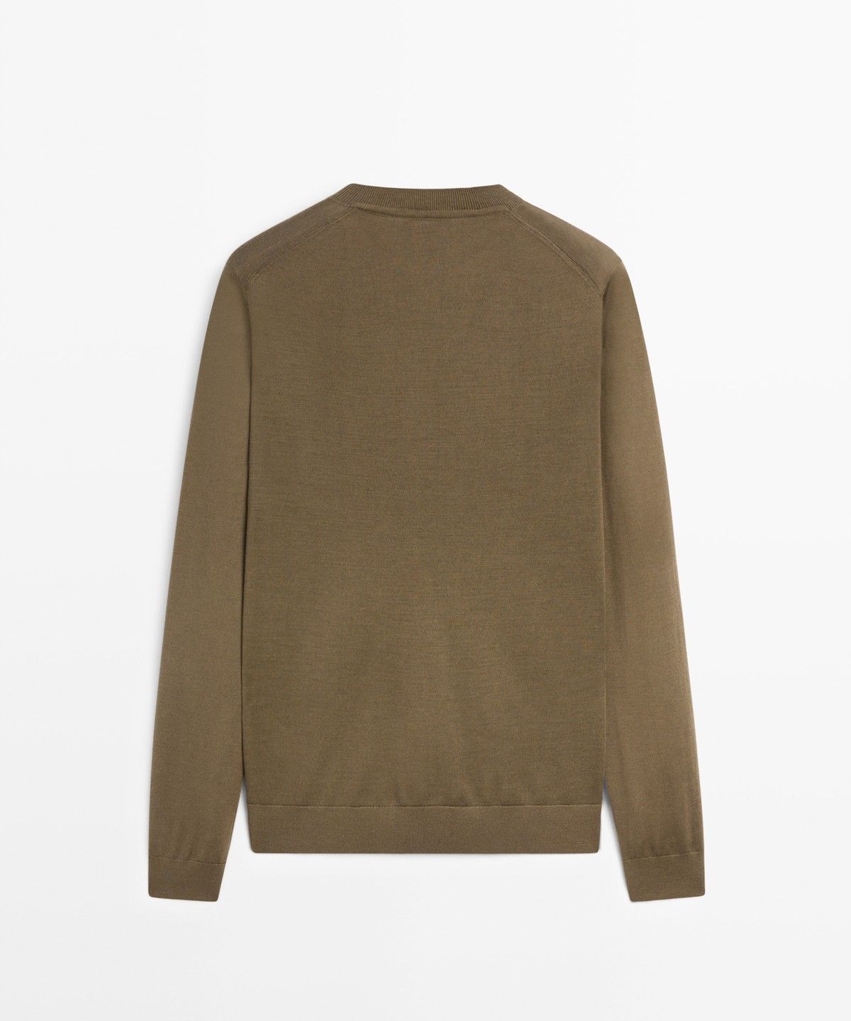 마시모두띠(MASSIMO DUTTI) 100% 메리노 울 라운드넥 니트 스웨터