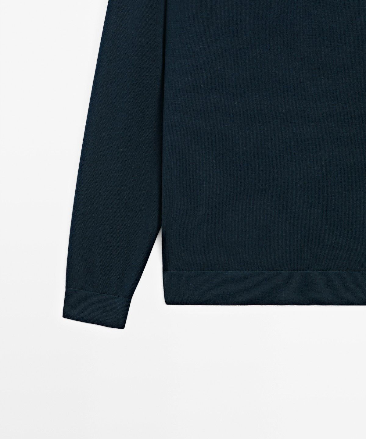 마시모두띠(MASSIMO DUTTI) 100% 메리노 울 니트 폴로 스웨터