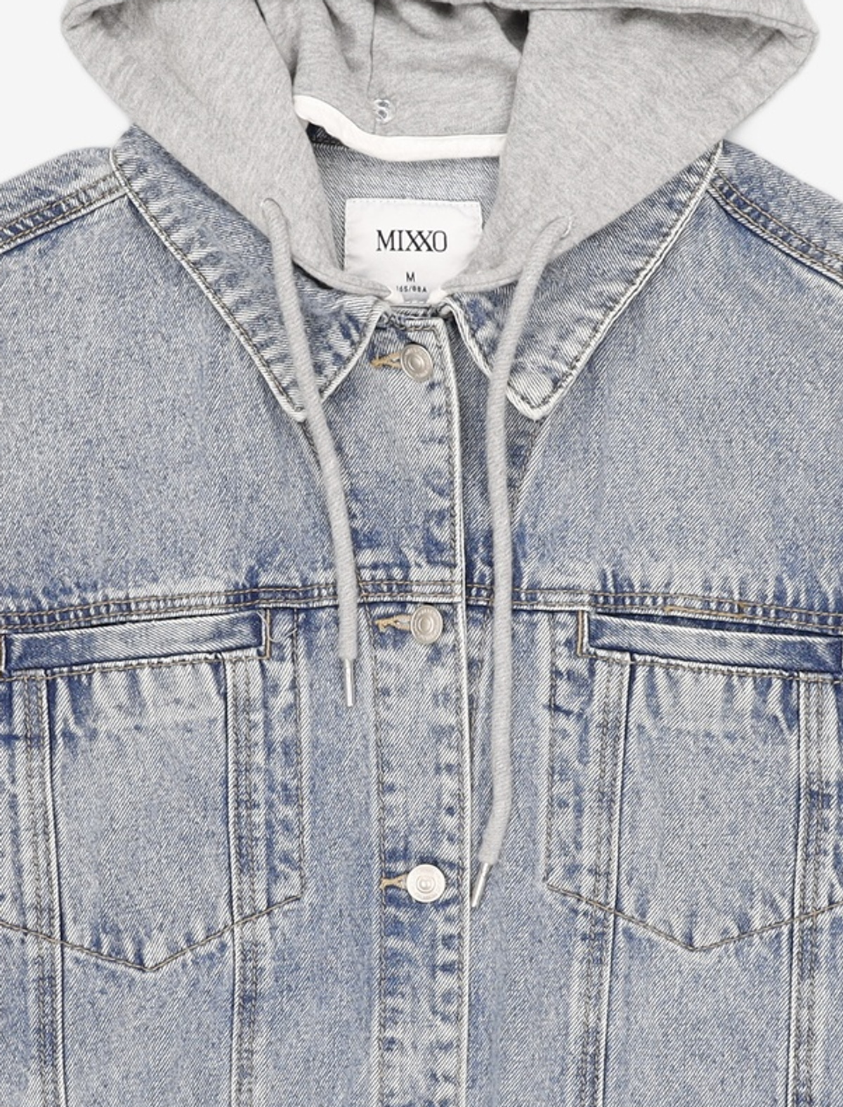 미쏘(MIXXO) 후드 데님 자켓 MIWJEC307J M