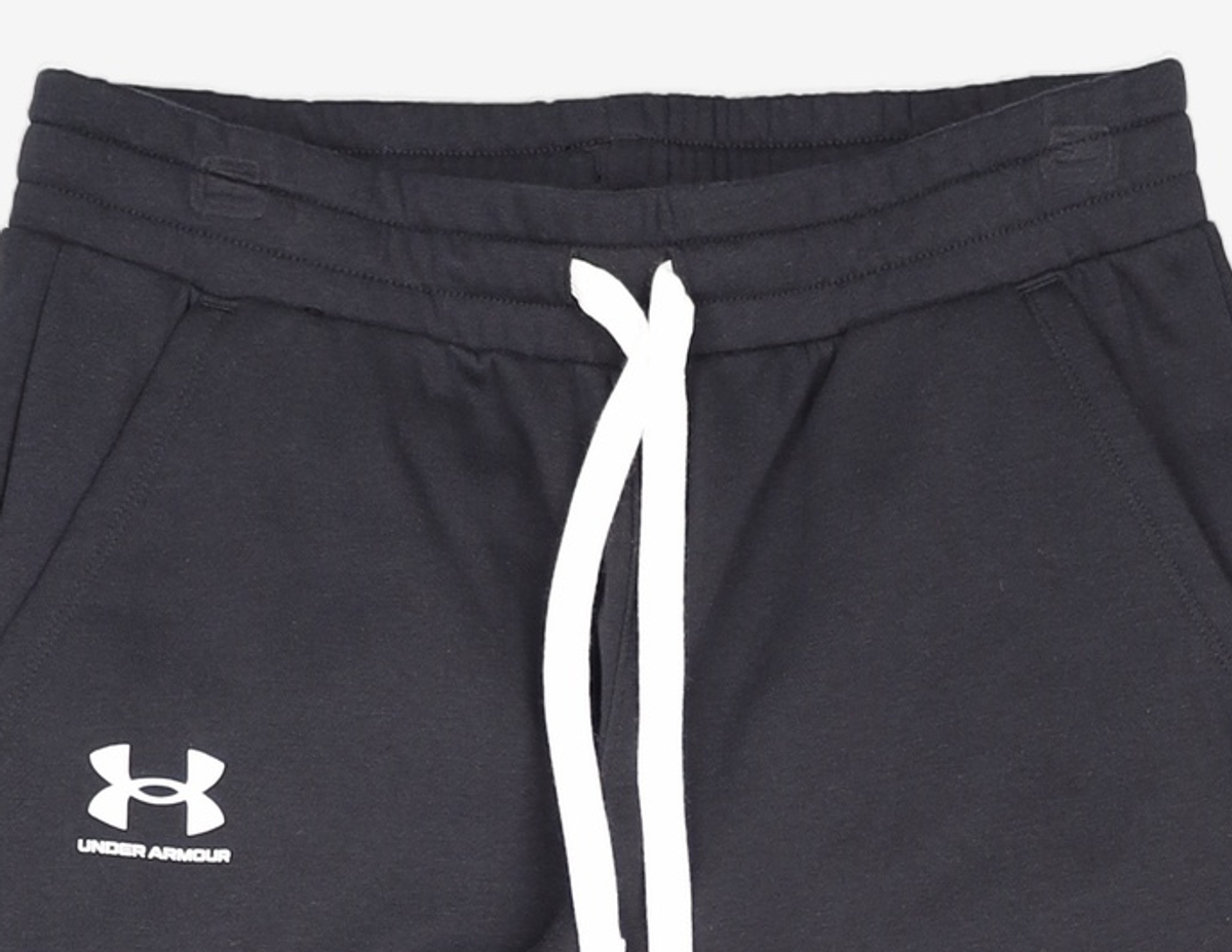 언더아머(UNDERARMOUR) UA 라이벌 플리스 조거팬츠 긴바지 여성 여자 블랙 1356416-001 M