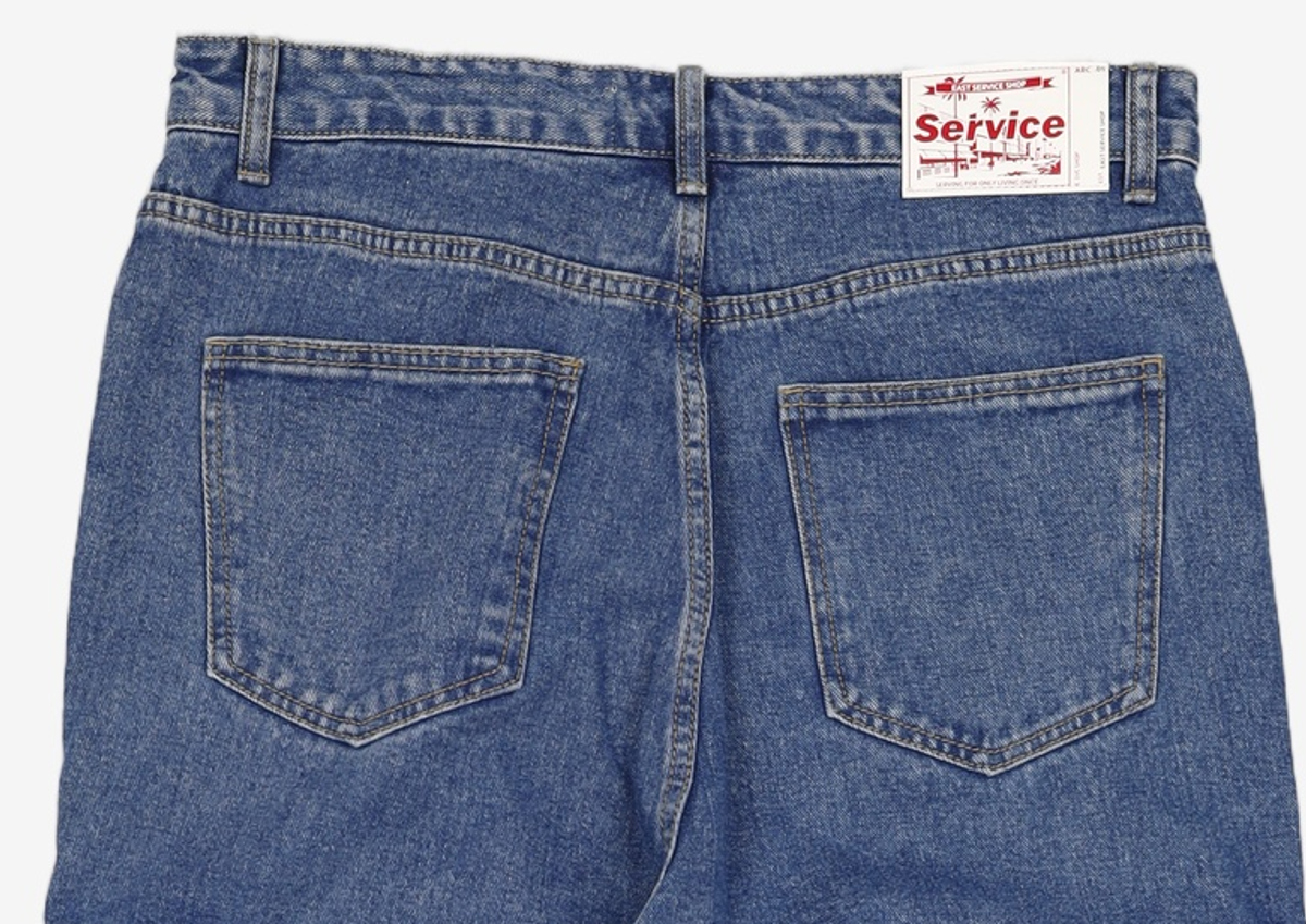 이스트서비스샵(eastserviceshop) Cargo Semi Denim Pants - M/Blue 50